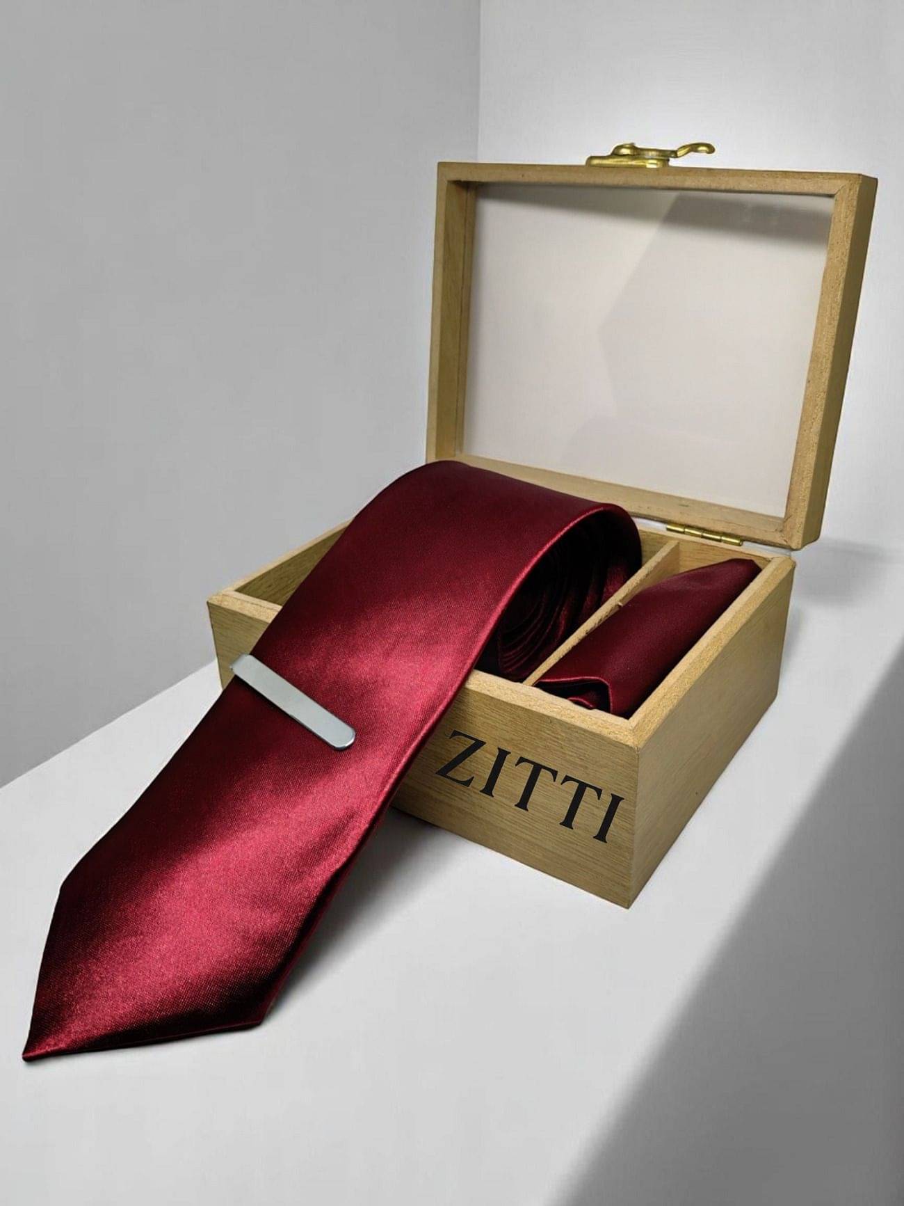 ZITTI Maroon Plain Silk Combo ZITTI Maroon Plain Silk Combo