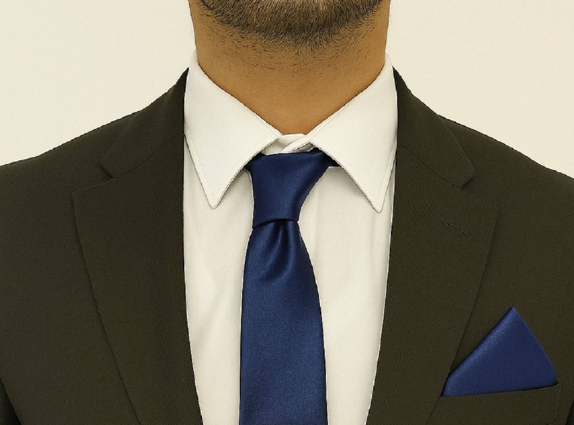     			ZITTI Navy Plain Silk Combo