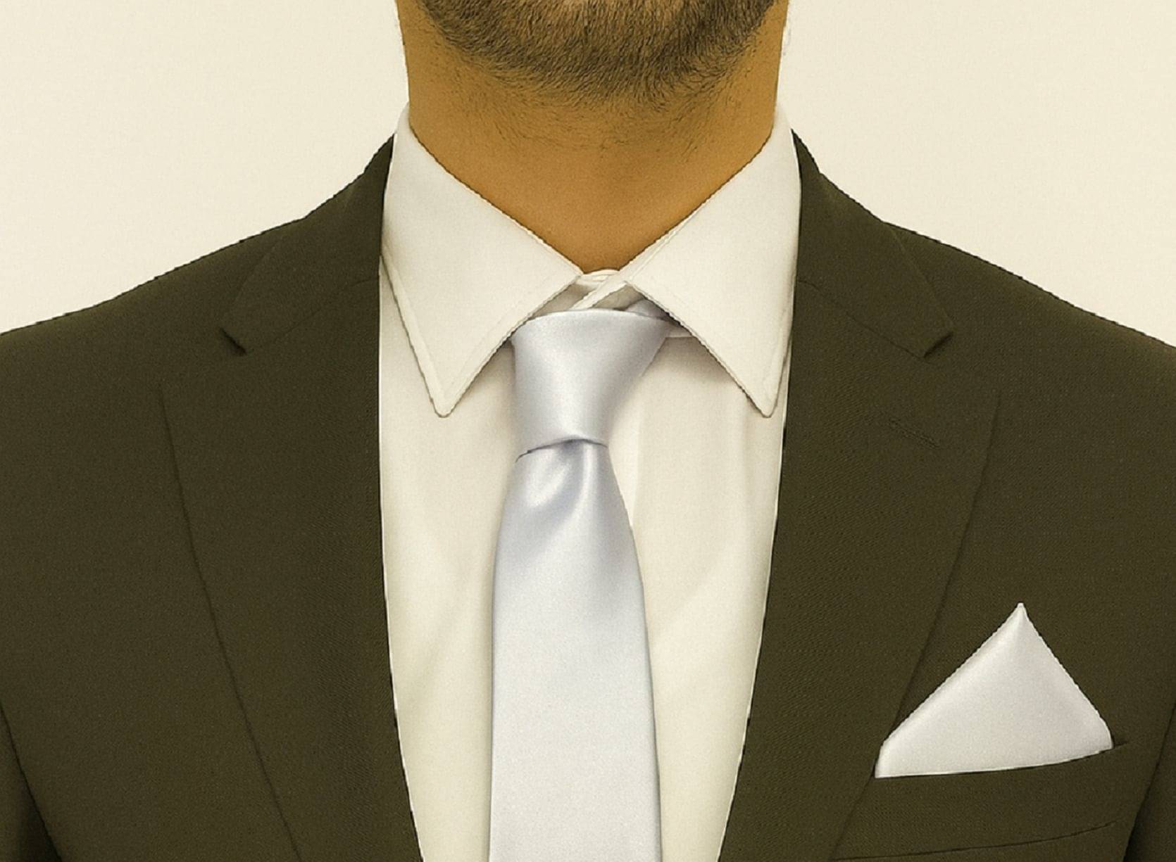 ZITTI White Plain Silk Combo ZITTI White Plain Silk Combo