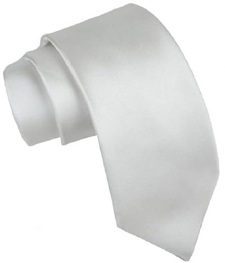     			ZITTI White Plain Silk Combo