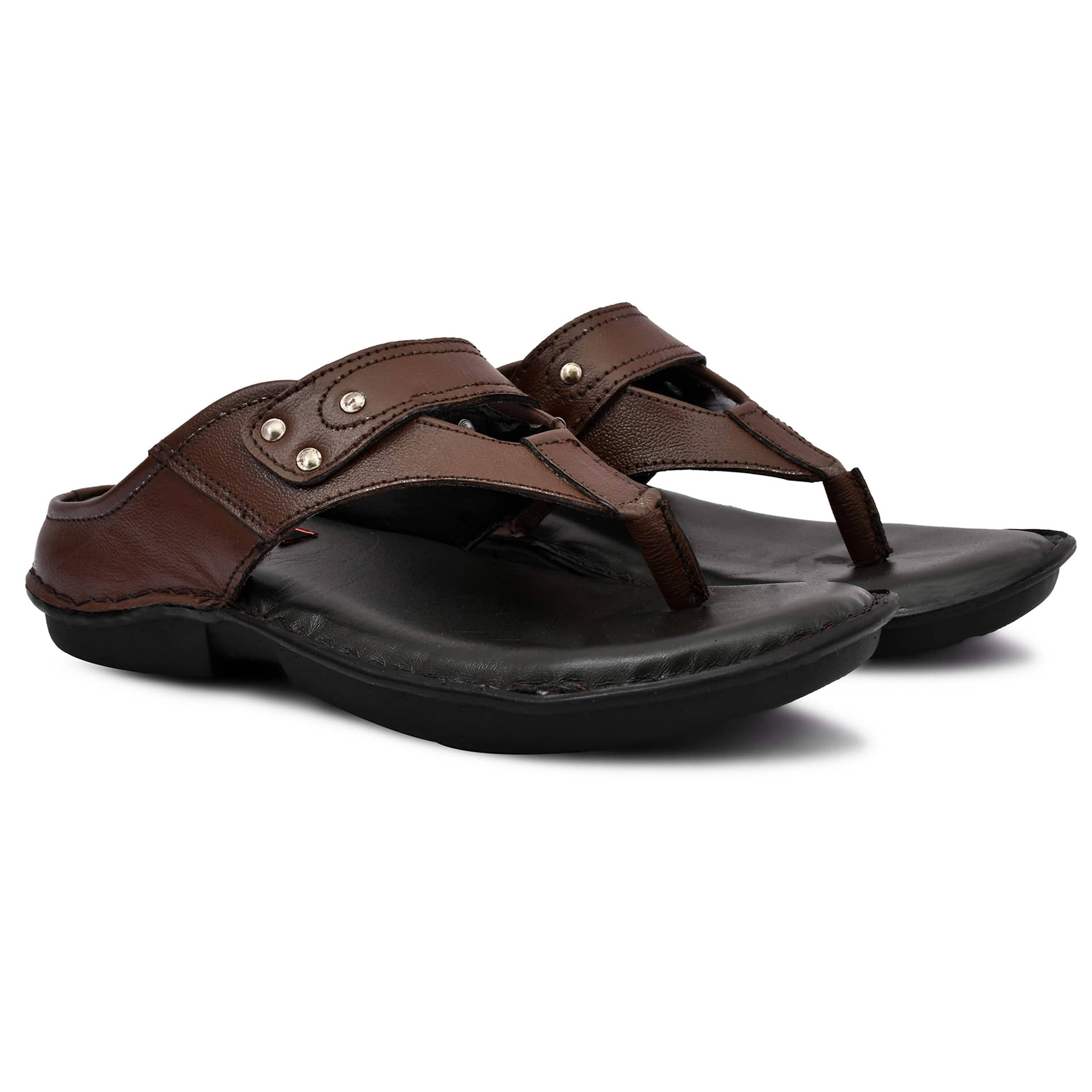 accentor Brown Men's Leather Slipper