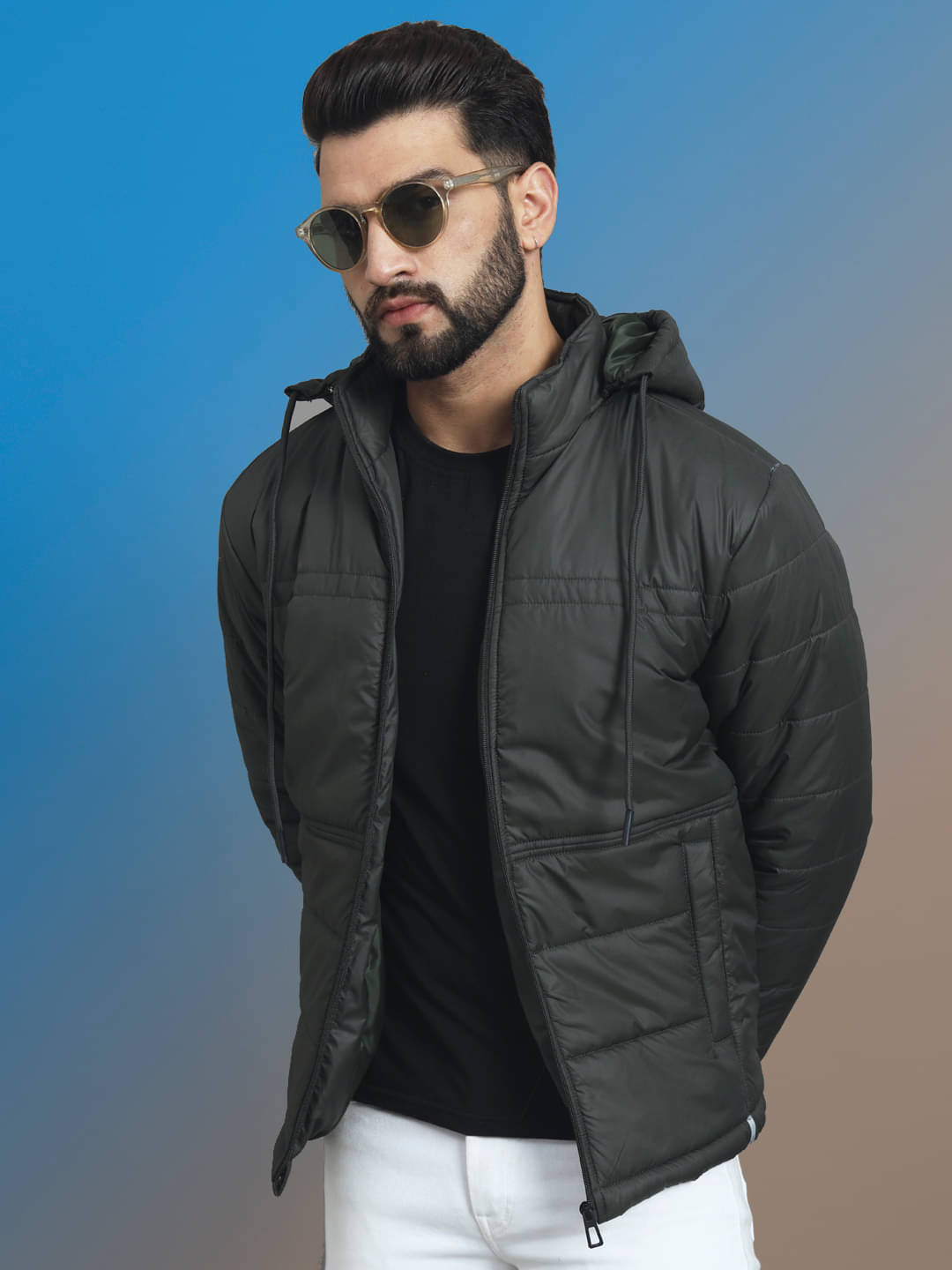     			renuovo Polyester Men's Puffer Jacket - Olive ( Pack of 1 )