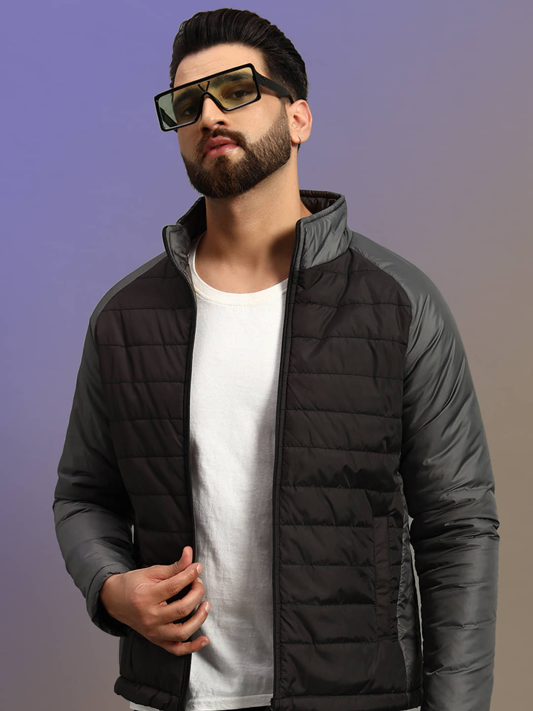 renuovo Polyester Men's Puffer Jacket - Dark Grey ( Pack of 1 )     			renuovo Polyester Men's Puffer Jacket - Dark Grey ( Pack of 1 )