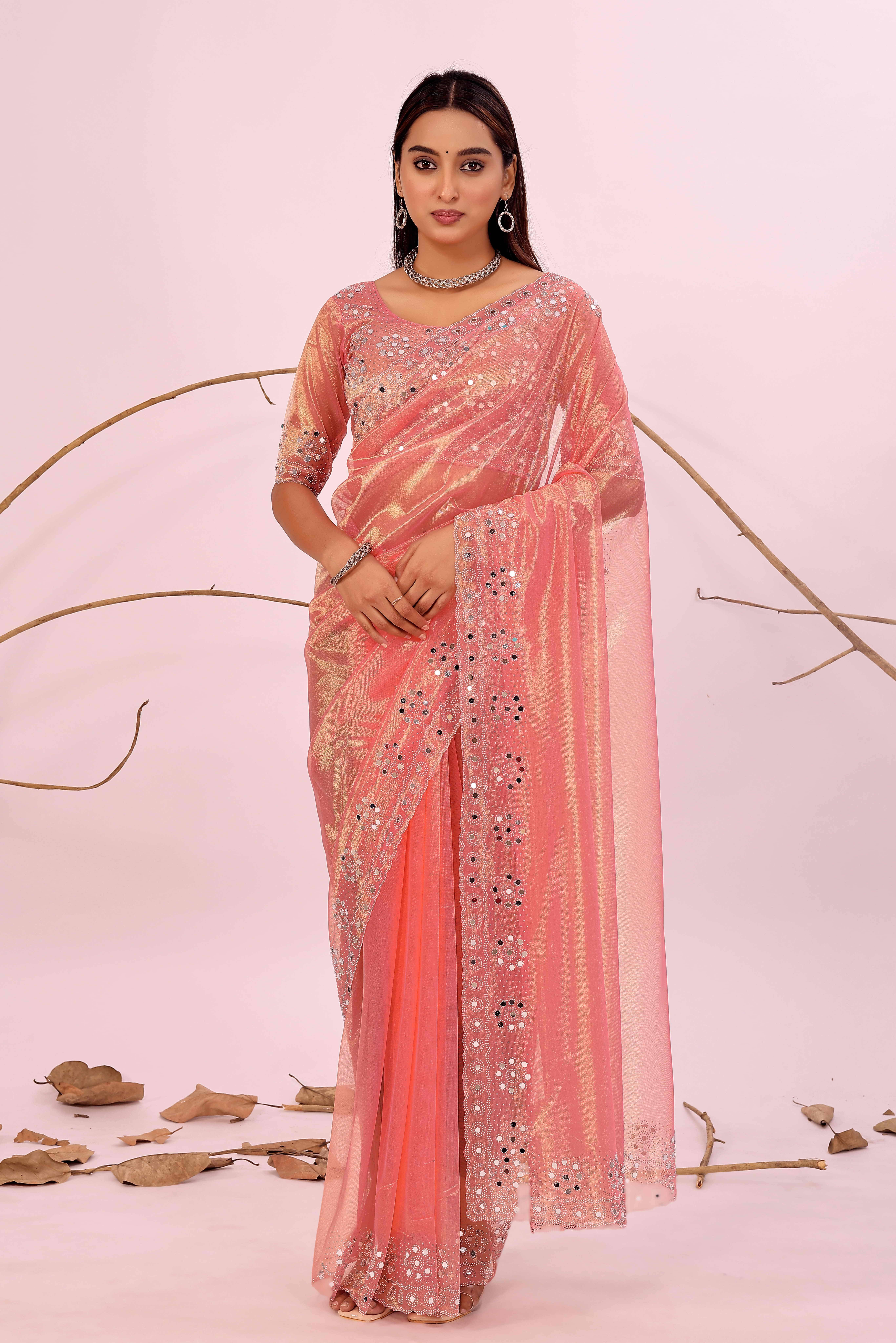     			varutex Silk Woven Regular Saree With Unstitched Blouse Piece ( Peach )