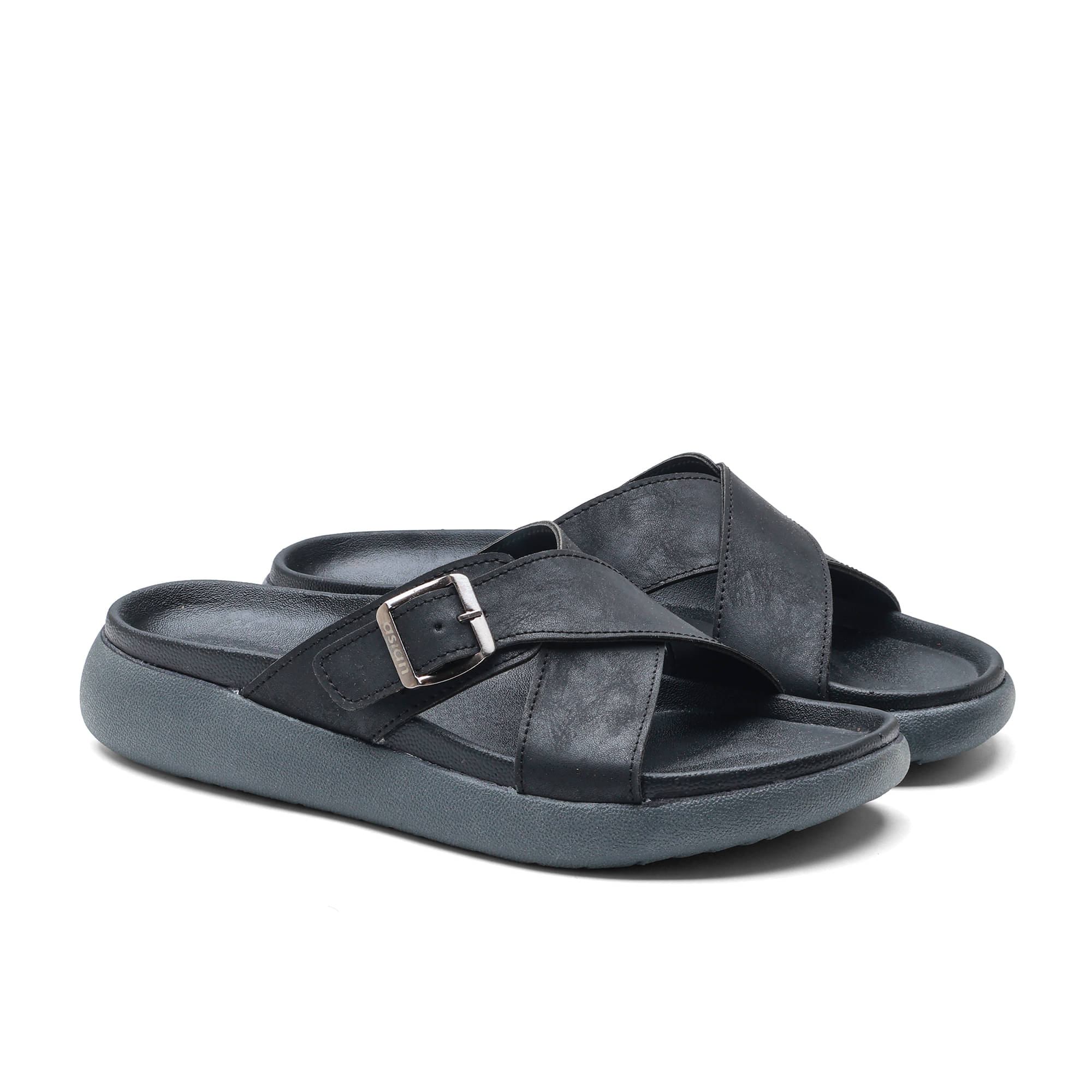     			ASIAN Black Men's Thong Flip Flop