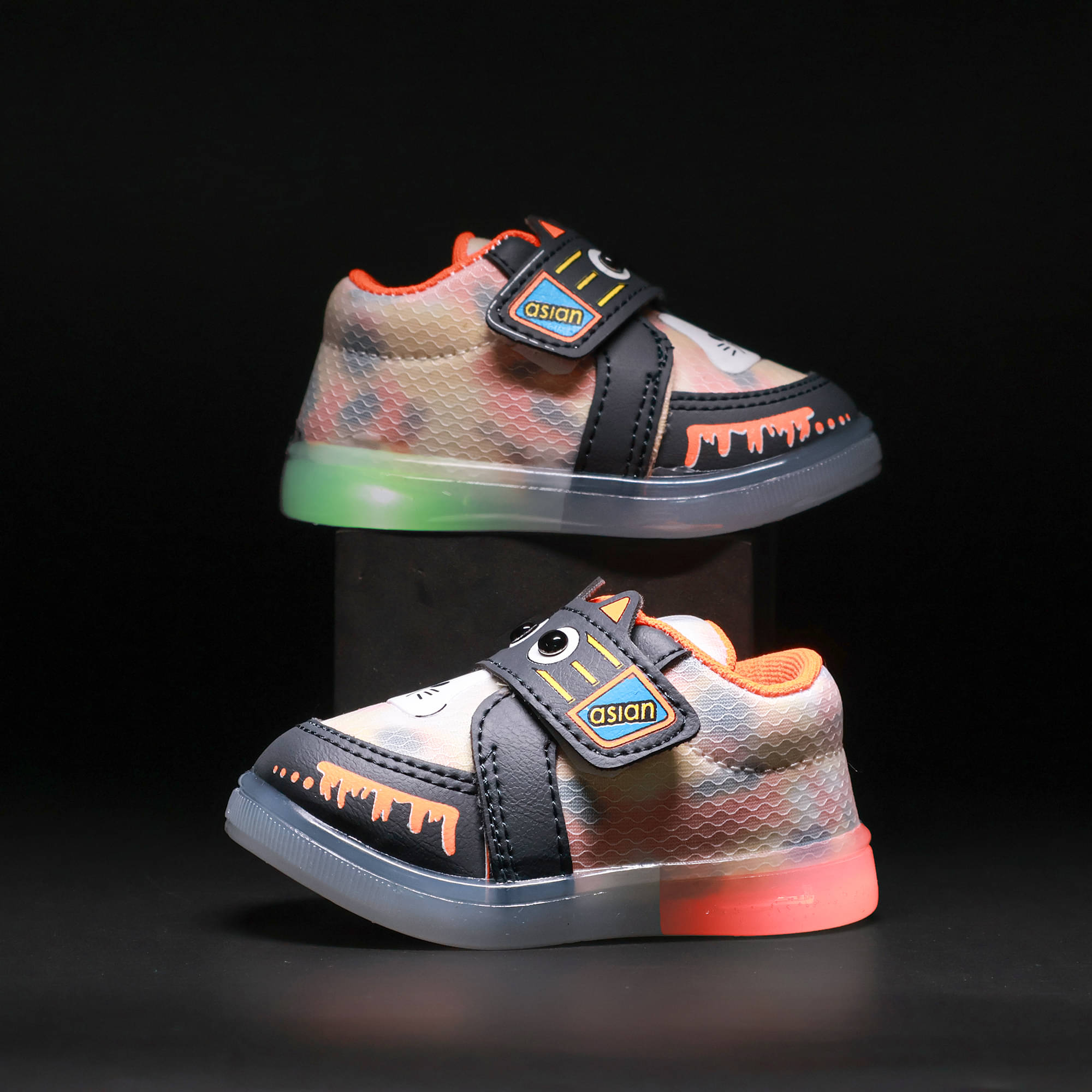     			ASIAN - Dark Grey Boy's LED Shoes ( 1 Pair )