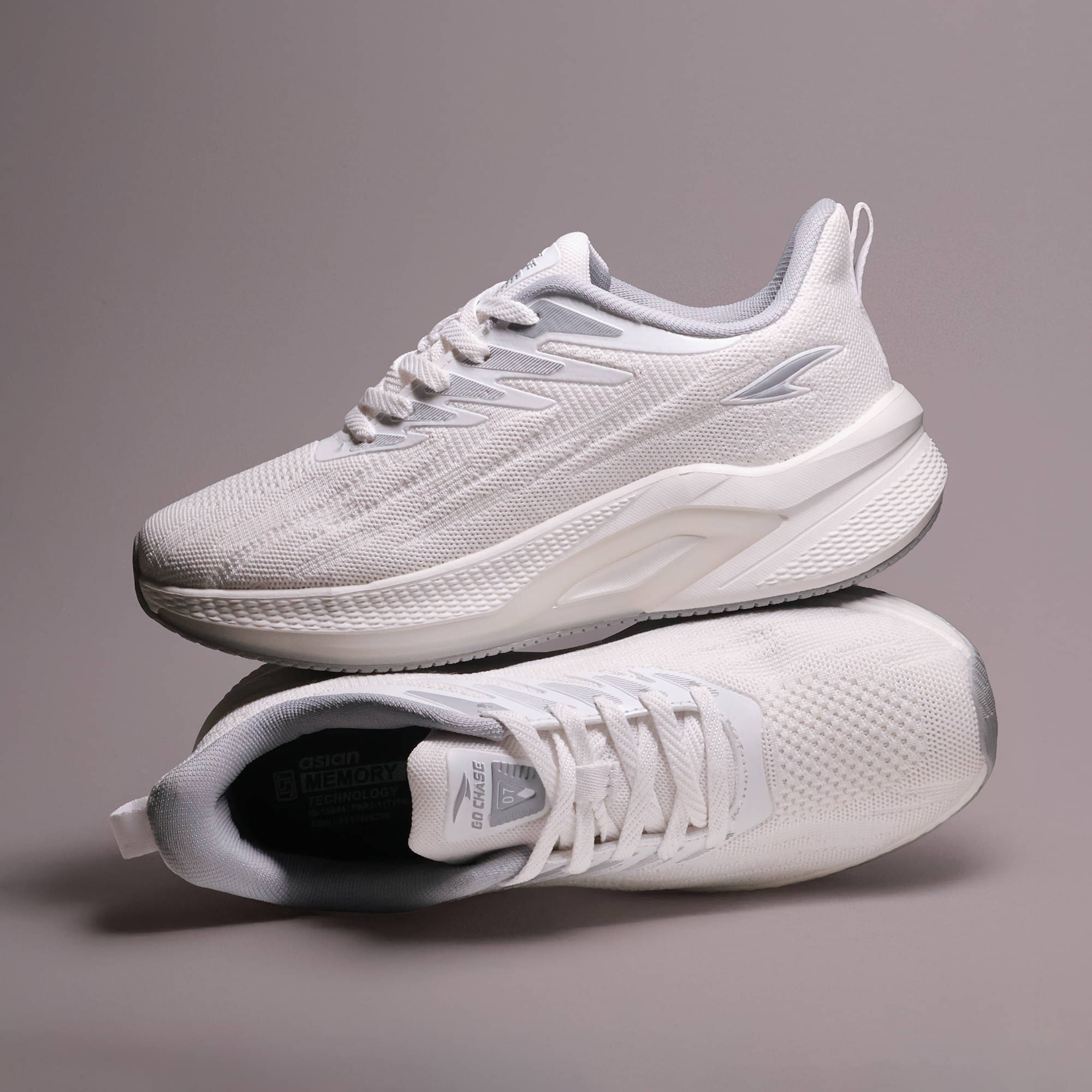     			ASIAN POWERPLAY-31 Off White Men's Sports Running Shoes