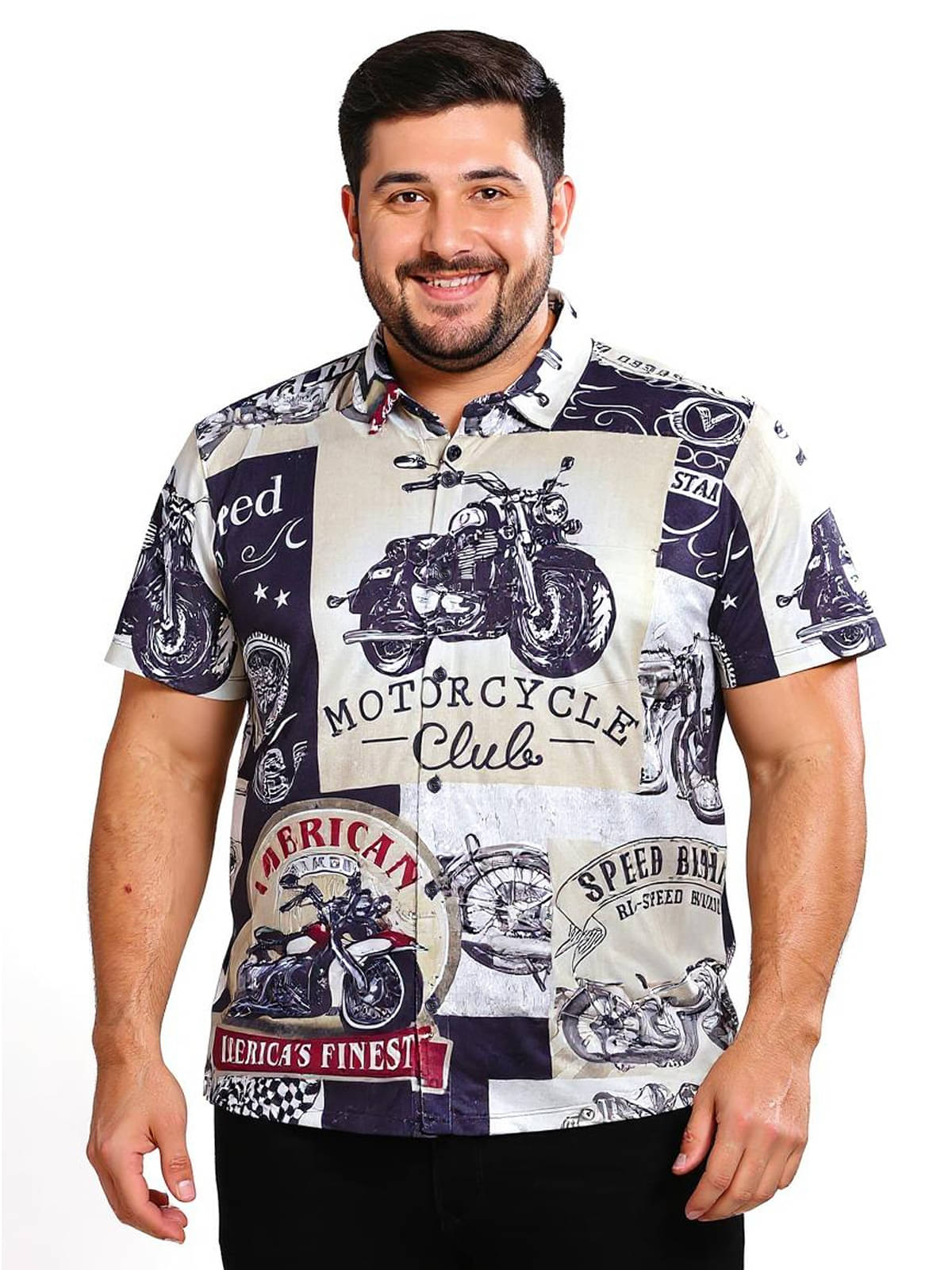     			BULLMER Cotton Blend Regular Fit Printed Half Sleeves Men's Casual Shirt - Beige ( Pack of 1 )