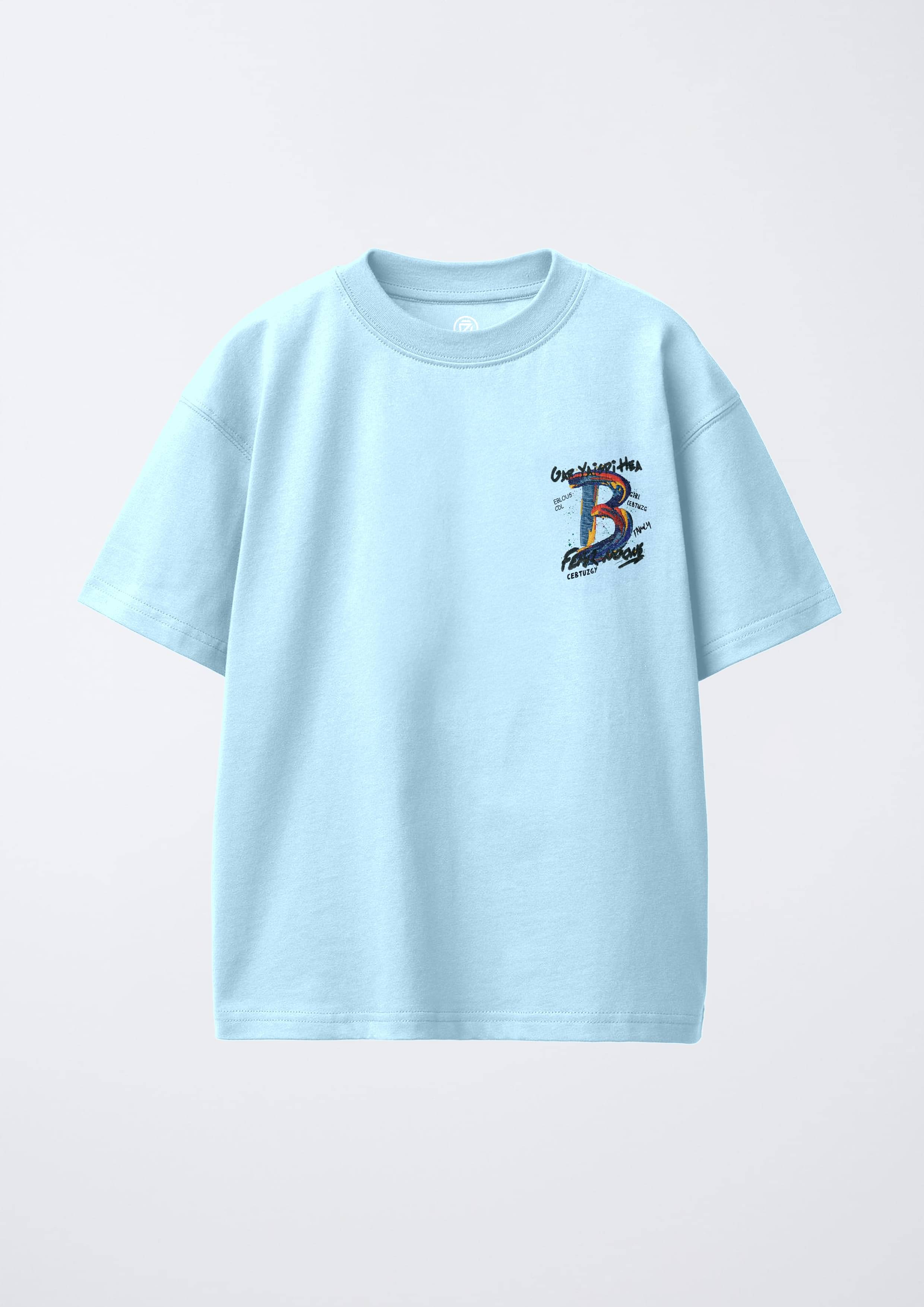     			CODEZ Pack of 1 Boys Cotton Blend T-Shirt ( Light Blue )