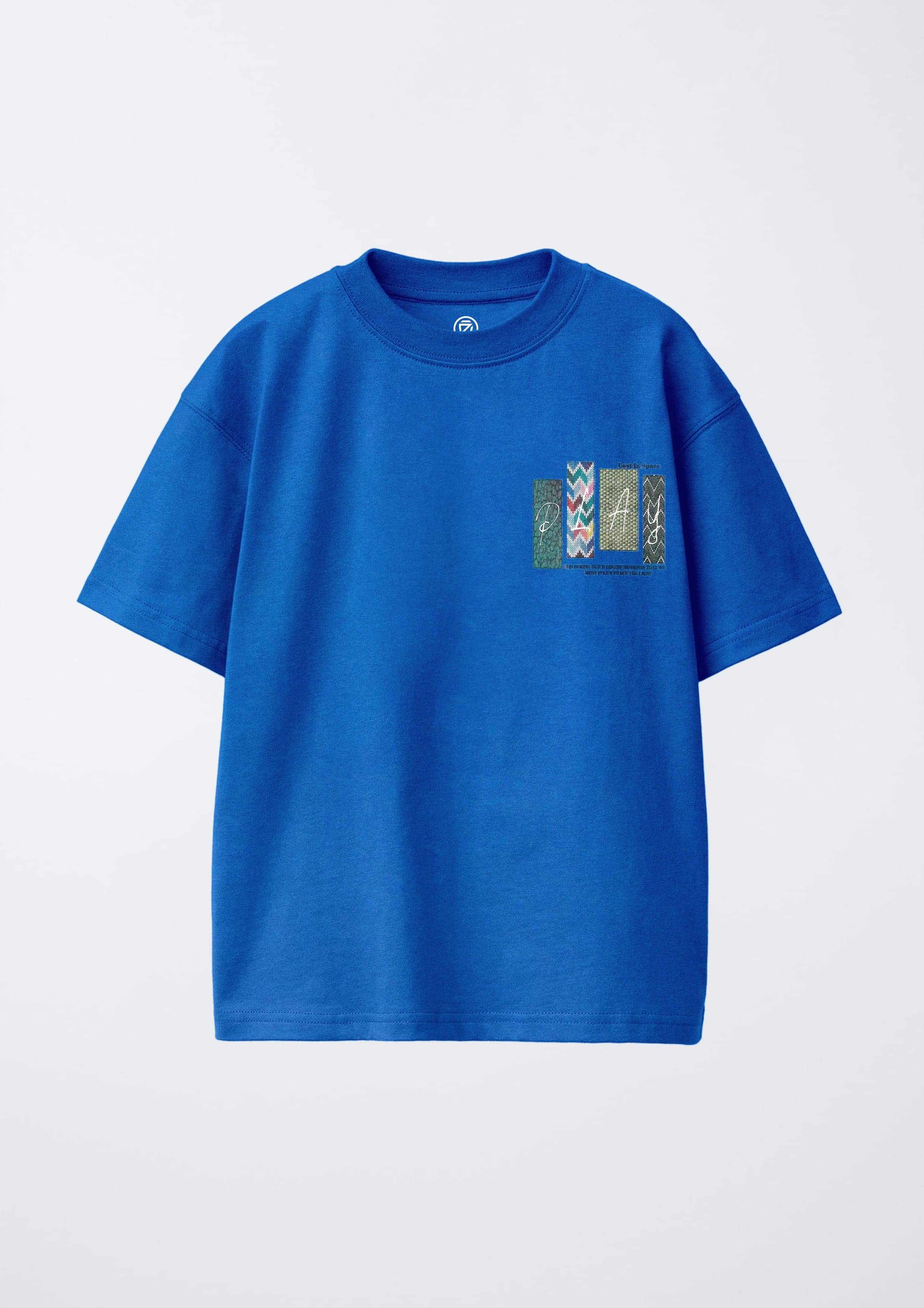    			CODEZ Pack of 1 Boys Cotton Blend T-Shirt ( Royal Blue )
