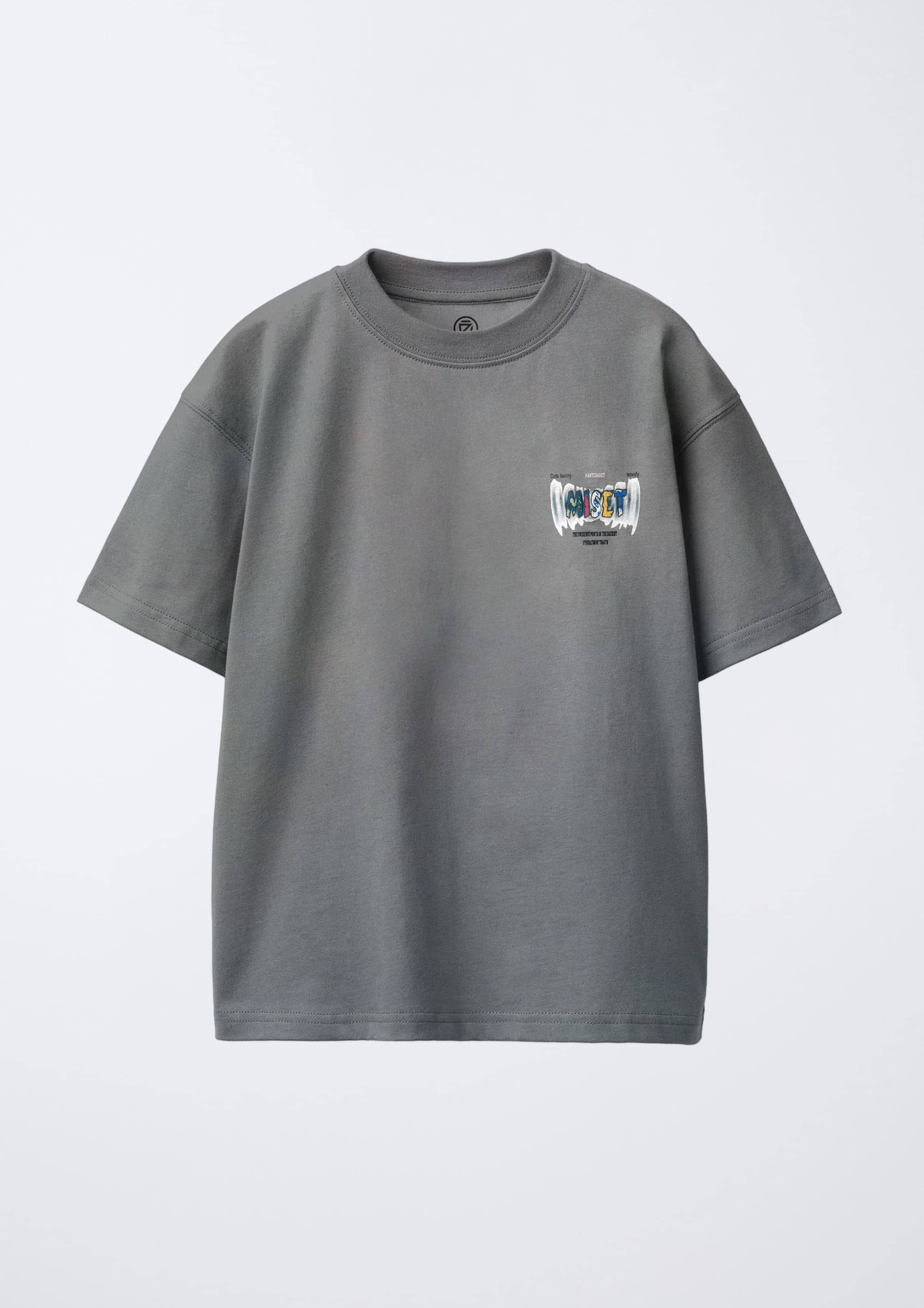     			CODEZ Pack of 1 Boys Cotton Blend T-Shirt ( Grey )