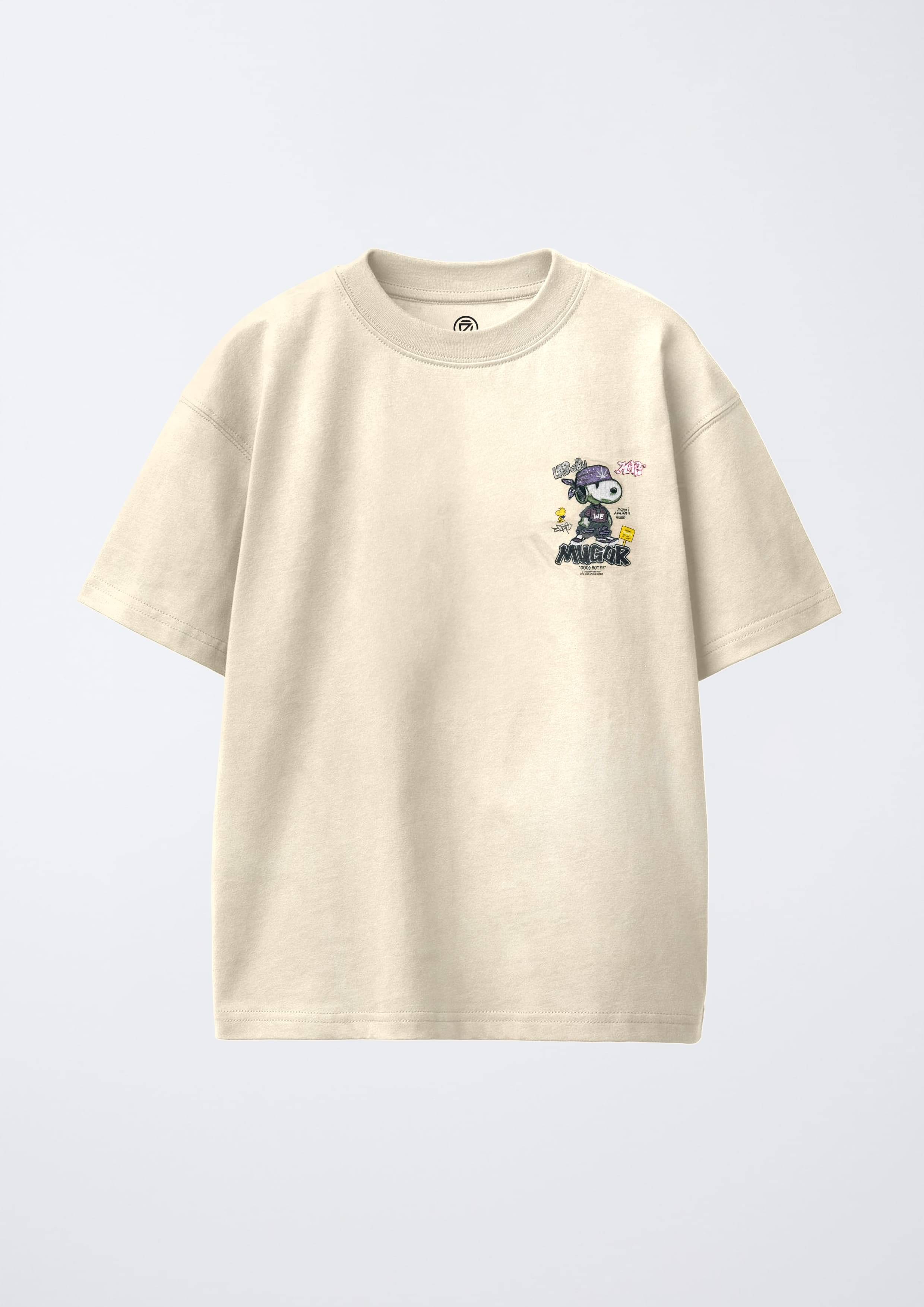     			CODEZ Pack of 1 Boys Cotton Blend T-Shirt ( Cream )