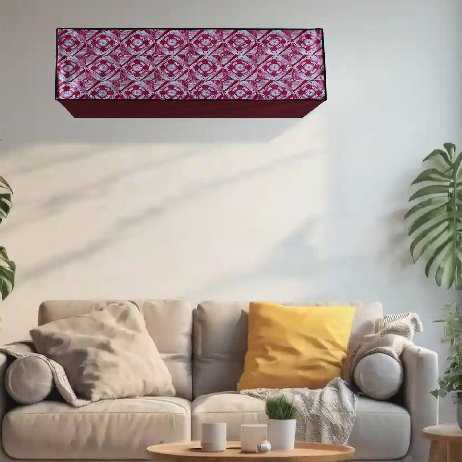     			Dream Care Single PVC Pink AC Cover for 1.5 Ton Split AC