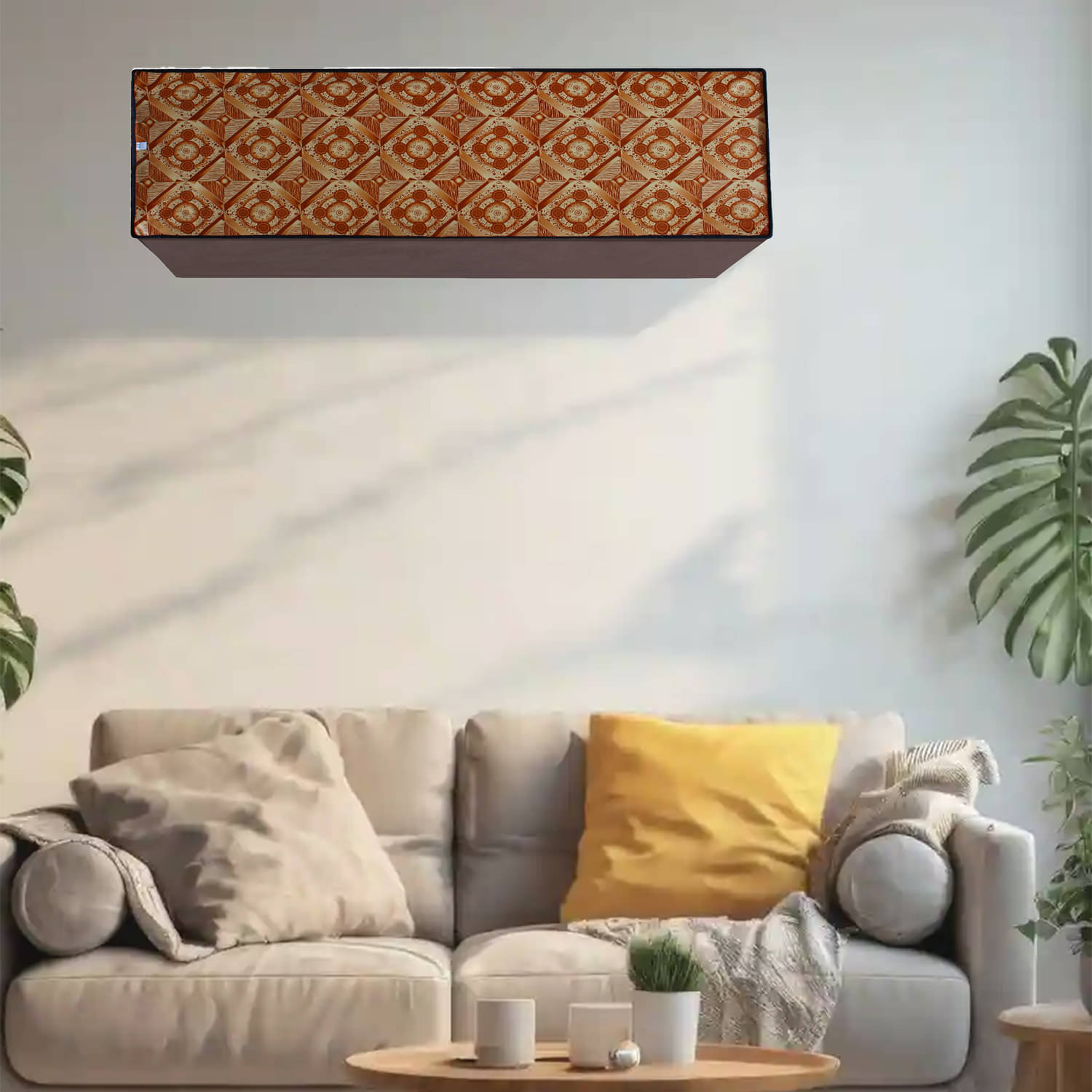     			Dream Care Single PVC Yellow AC Cover for 2 Ton Split AC