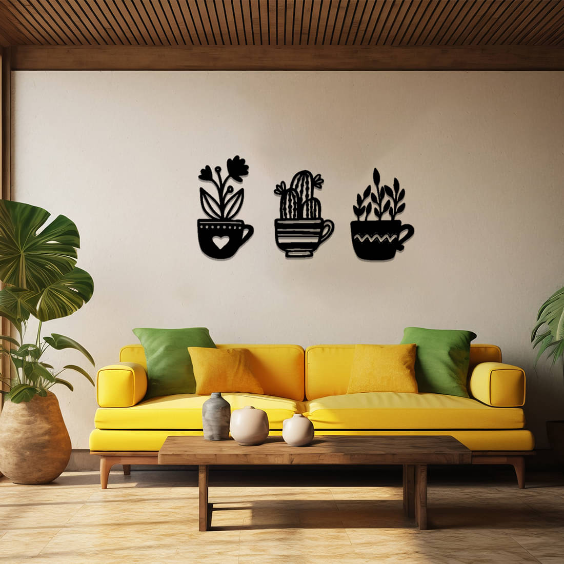     			Ikshaam Sarees Black Wood Party Decor