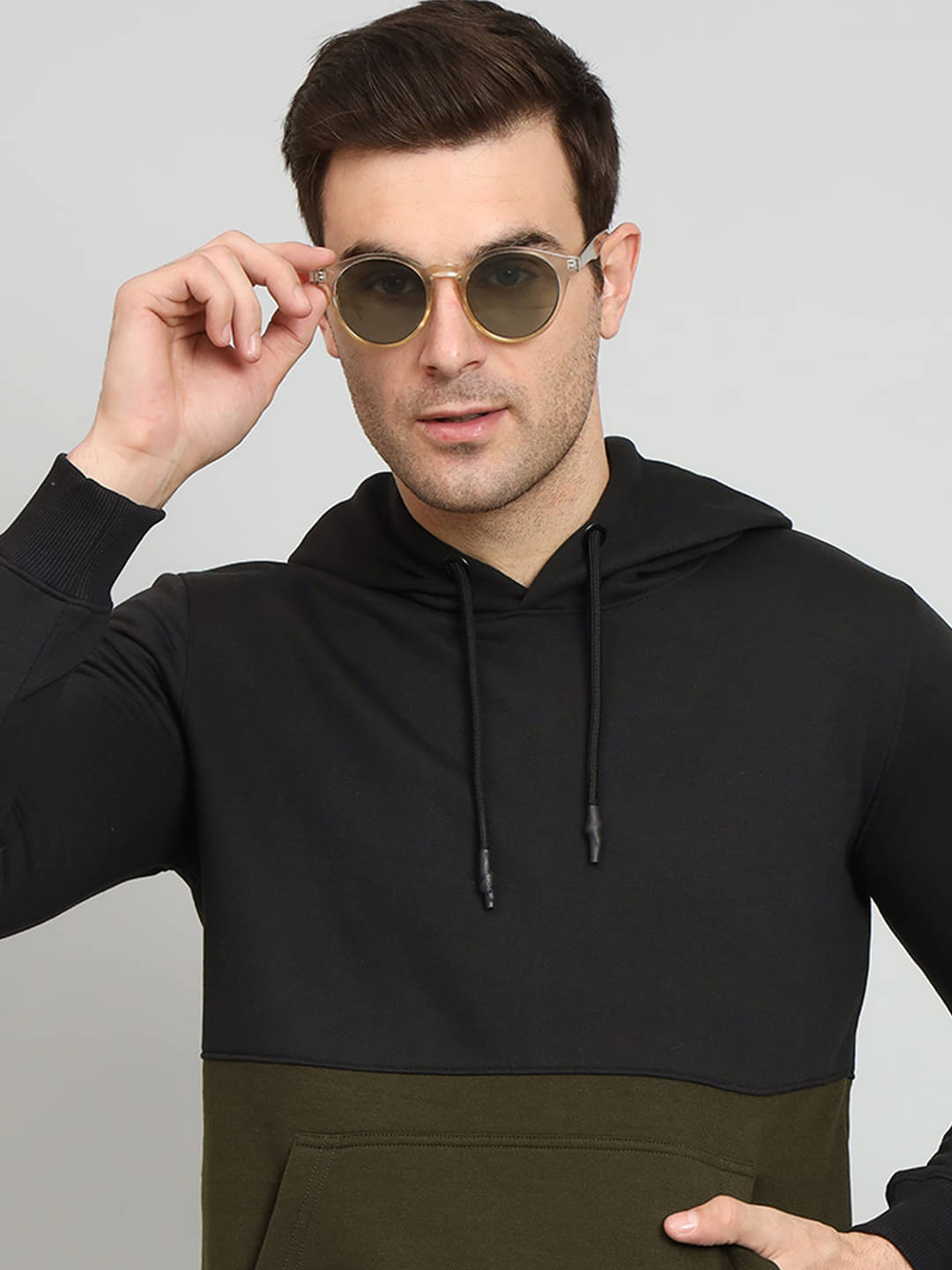 OAKWYN Fleece Hooded Men's Sweatshirt - Olive ( Pack of 1 ) OAKWYN Fleece Hooded Men's Sweatshirt - Olive ( Pack of 1 )