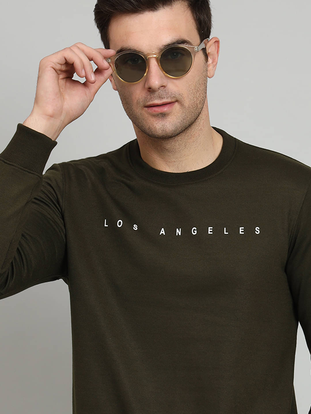 OAKWYN Fleece Round Neck Men's Sweatshirt - Olive ( Pack of 1 ) OAKWYN Fleece Round Neck Men's Sweatshirt - Olive ( Pack of 1 )