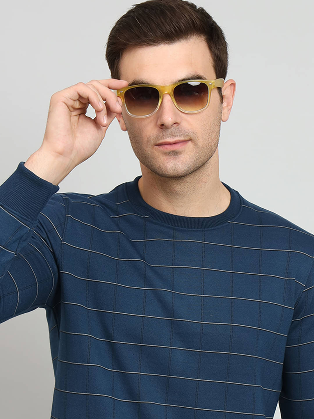 OAKWYN Fleece Round Neck Men's Sweatshirt - Blue ( Pack of 1 ) OAKWYN Fleece Round Neck Men's Sweatshirt - Blue ( Pack of 1 )