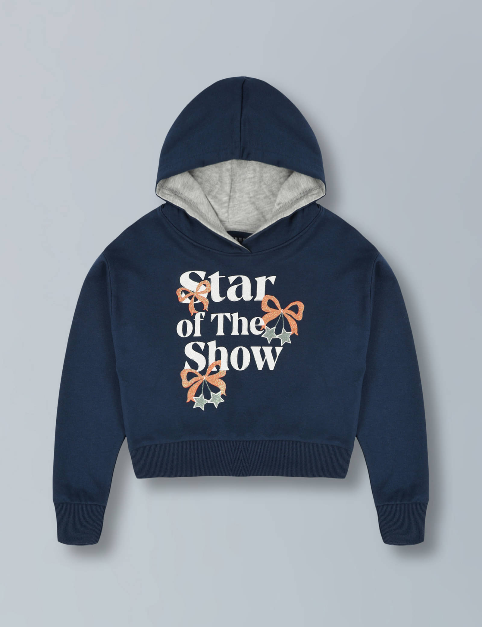     			PLUM TREE Pack of 1 Girls Cotton Sweatshirt ( Navy )