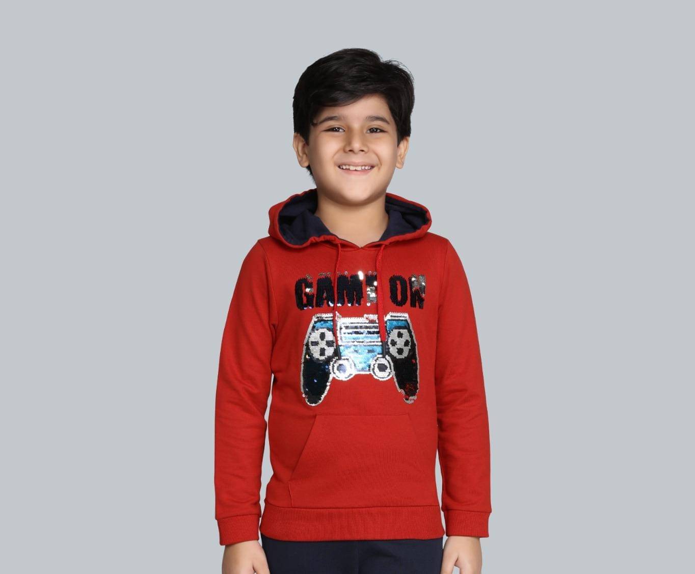     			PLUM TREE Pack of 1 Boys Cotton Sweatshirt ( Red )