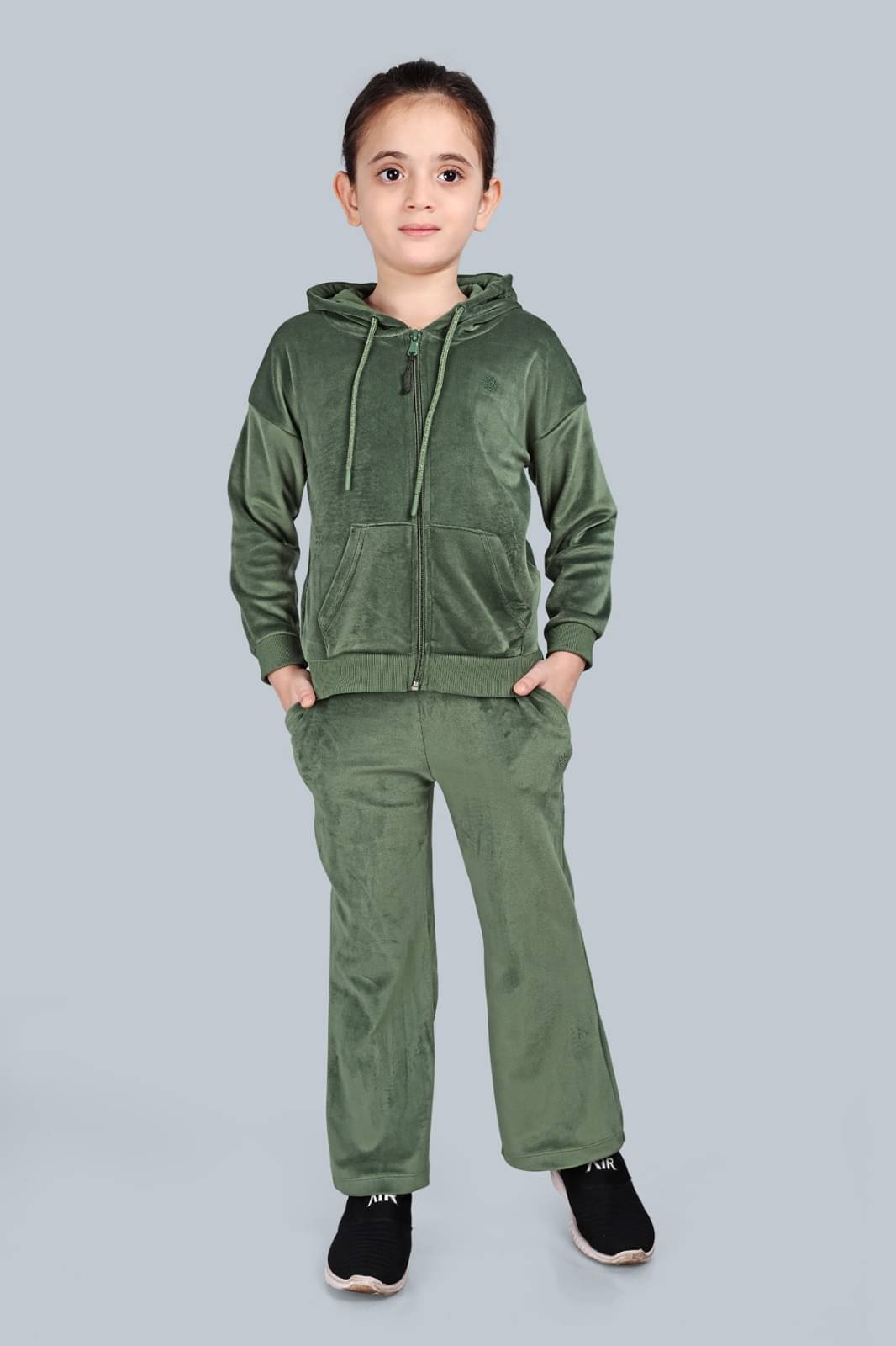     			PLUM TREE Pack of 1 Girls Polyester Cargos ( Green )