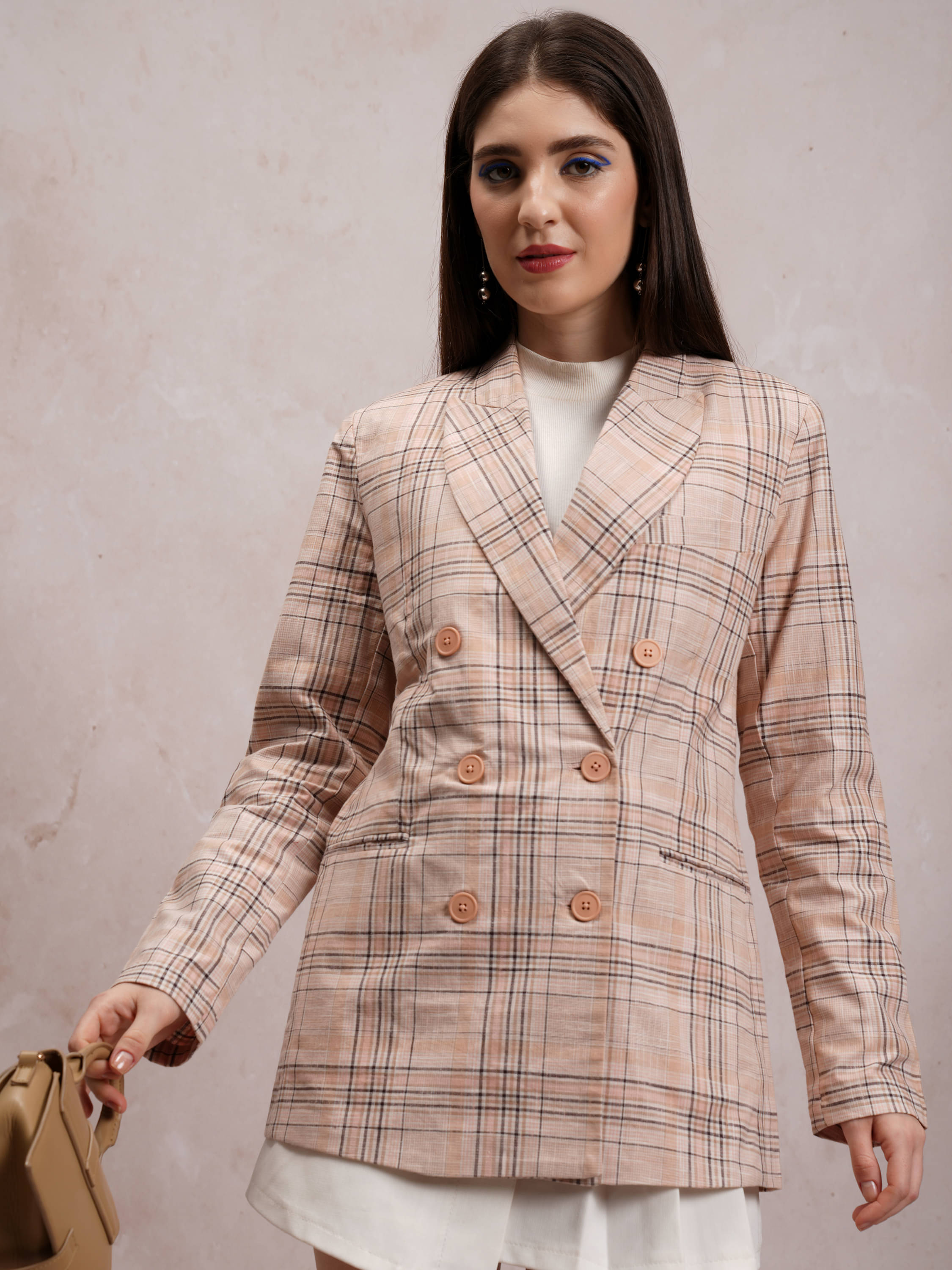 Tokyo Talkies - Polyester Blend Multi Color Blazers Tokyo Talkies - Polyester Blend Multi Color Blazers