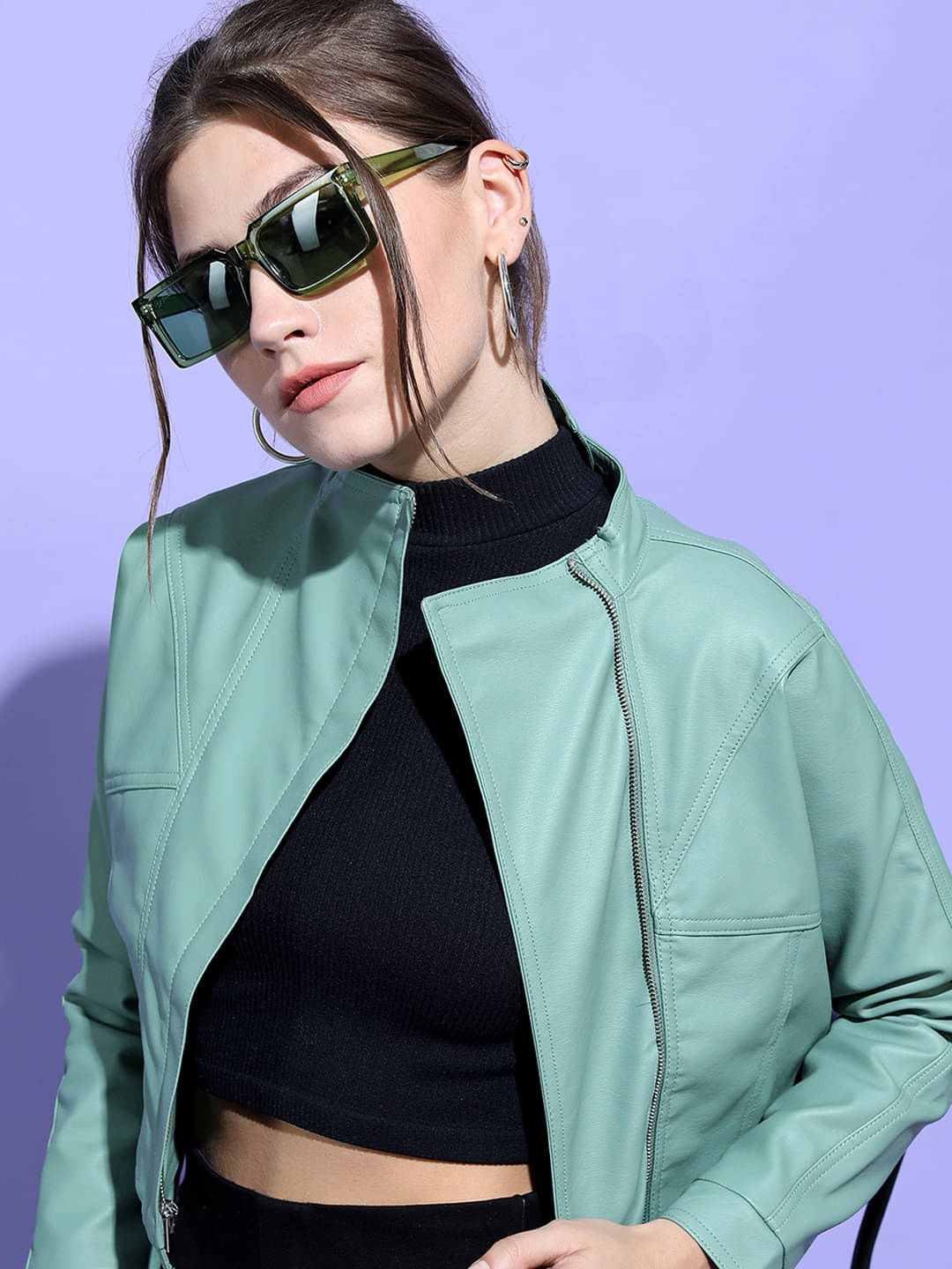     			Tokyo Talkies - Polyester Blend Olive Trench Coats