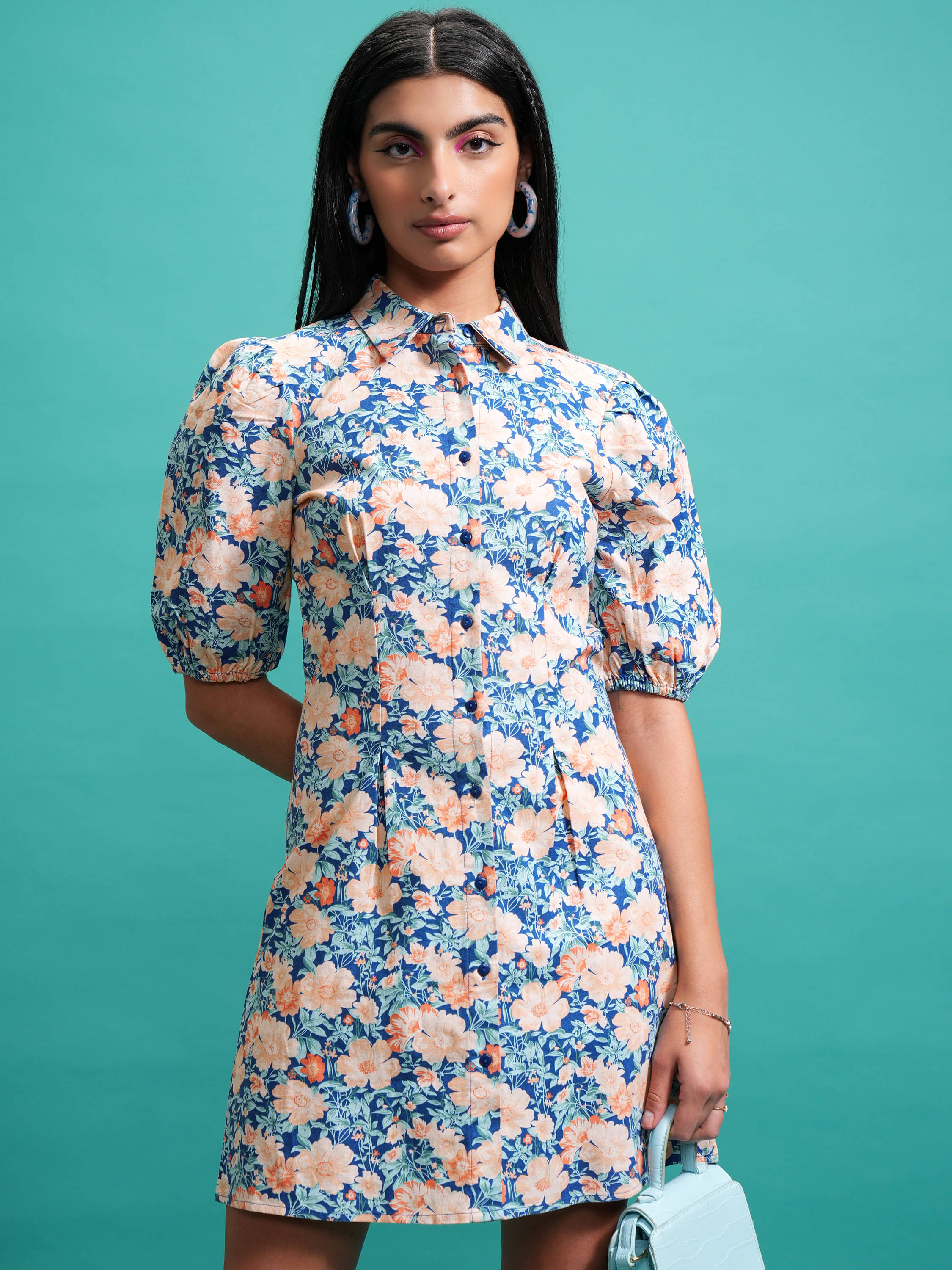 Tokyo Talkies Women Cotton Solid Shirt Dress ( Multi Color ) Tokyo Talkies Women Cotton Solid Shirt Dress ( Multi Color )