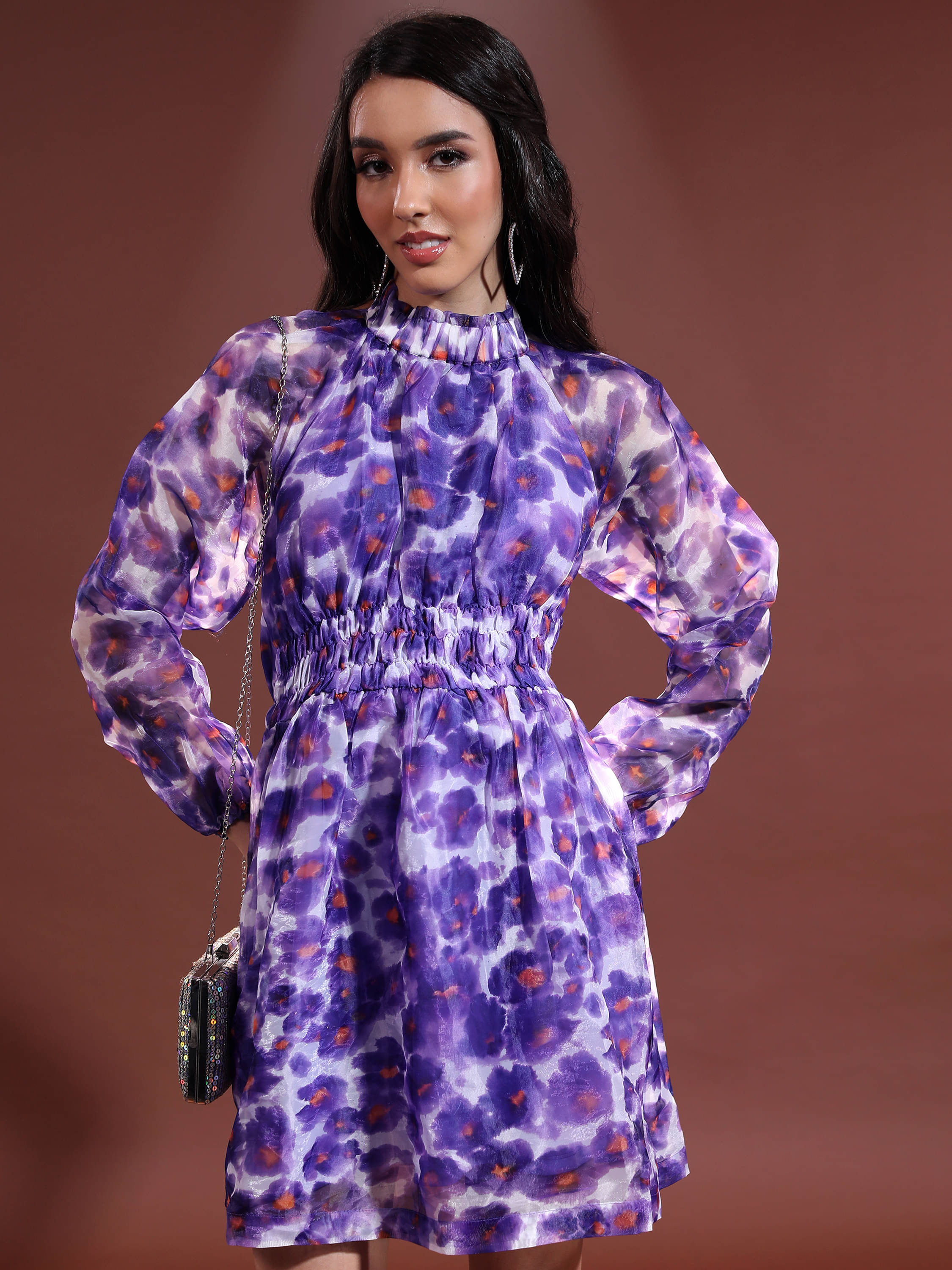 Tokyo Talkies Women Polyester Printed Fit & Flare Dress ( Multi Color ) Tokyo Talkies Women Polyester Printed Fit & Flare Dress ( Multi Color )