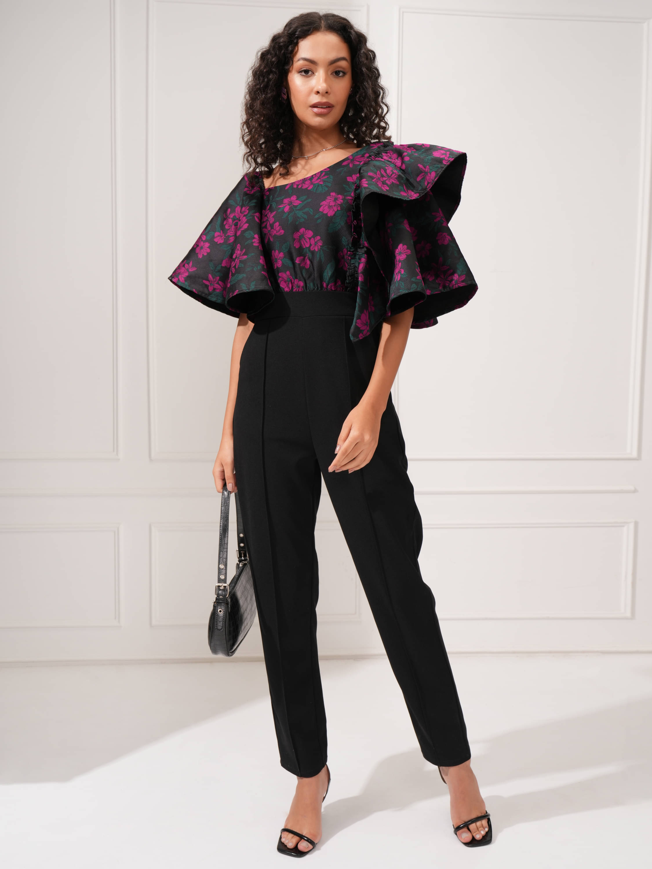     			Tokyo Talkies Women Printed Polyester Jumpsuit ( Multicolor )