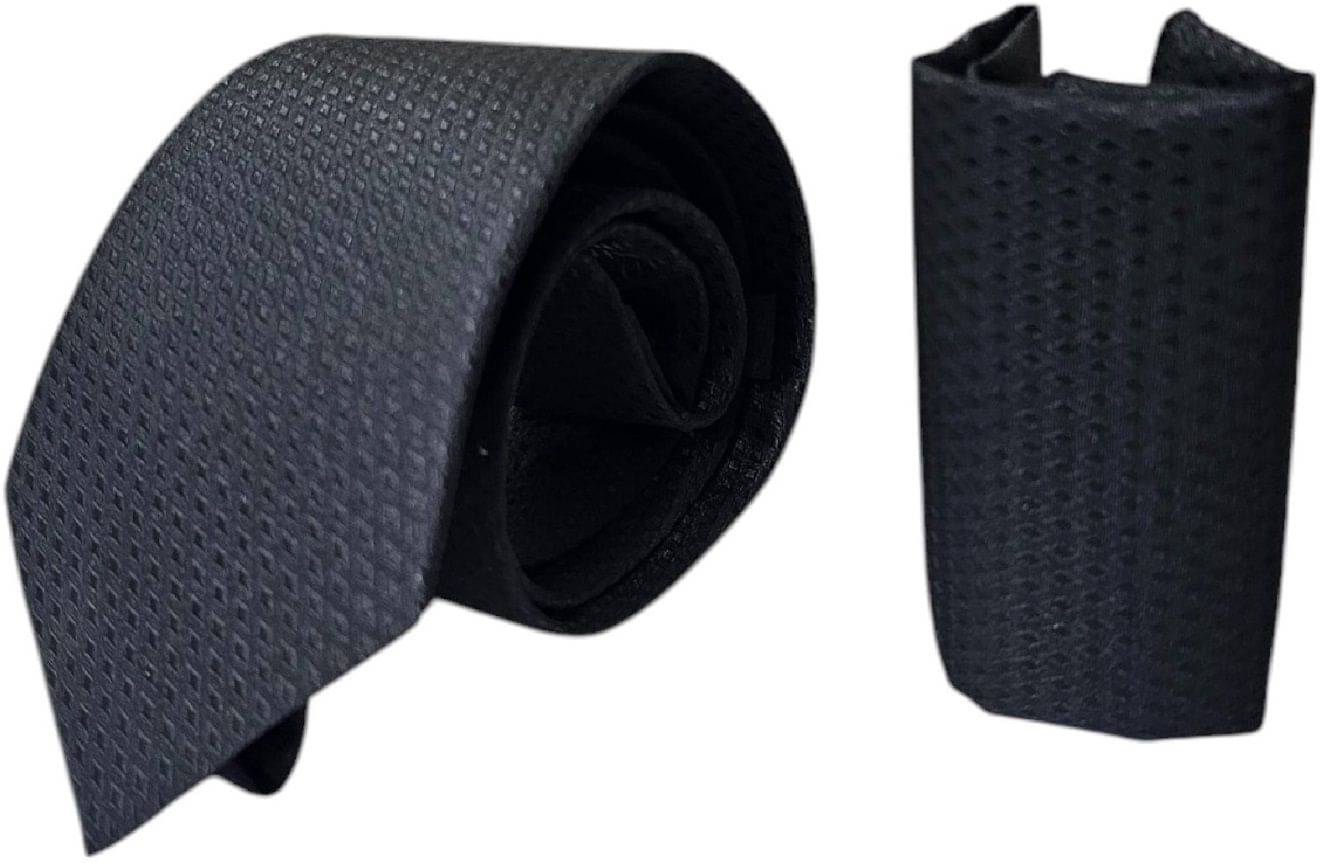     			ZITTI Black Abstract Silk Combo