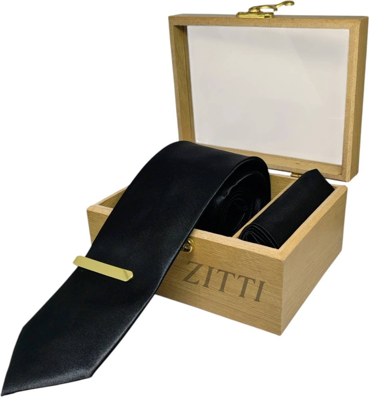 ZITTI Black Plain Silk Combo ZITTI Black Plain Silk Combo