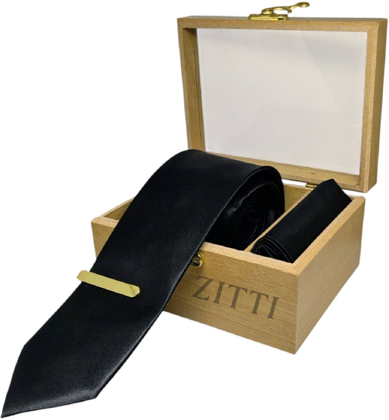     			ZITTI Black Plain Silk Combo