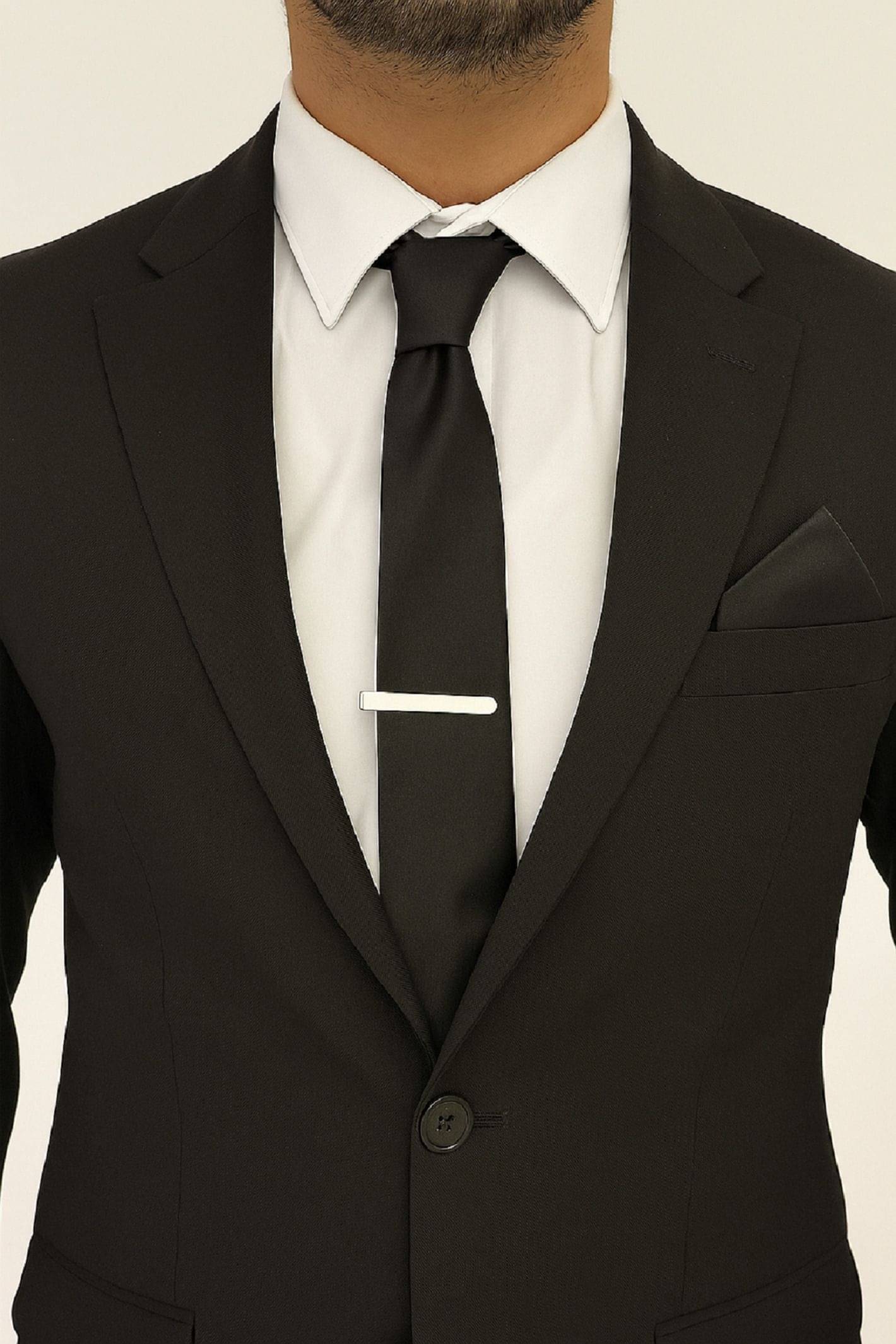     			ZITTI Black Plain Silk Combo