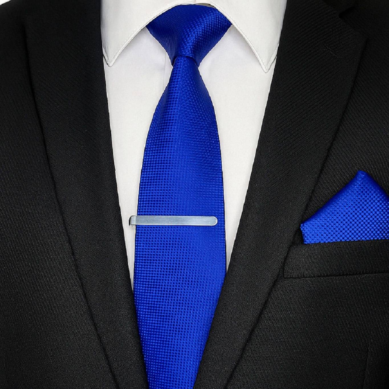     			ZITTI Blue Abstract Silk Combo