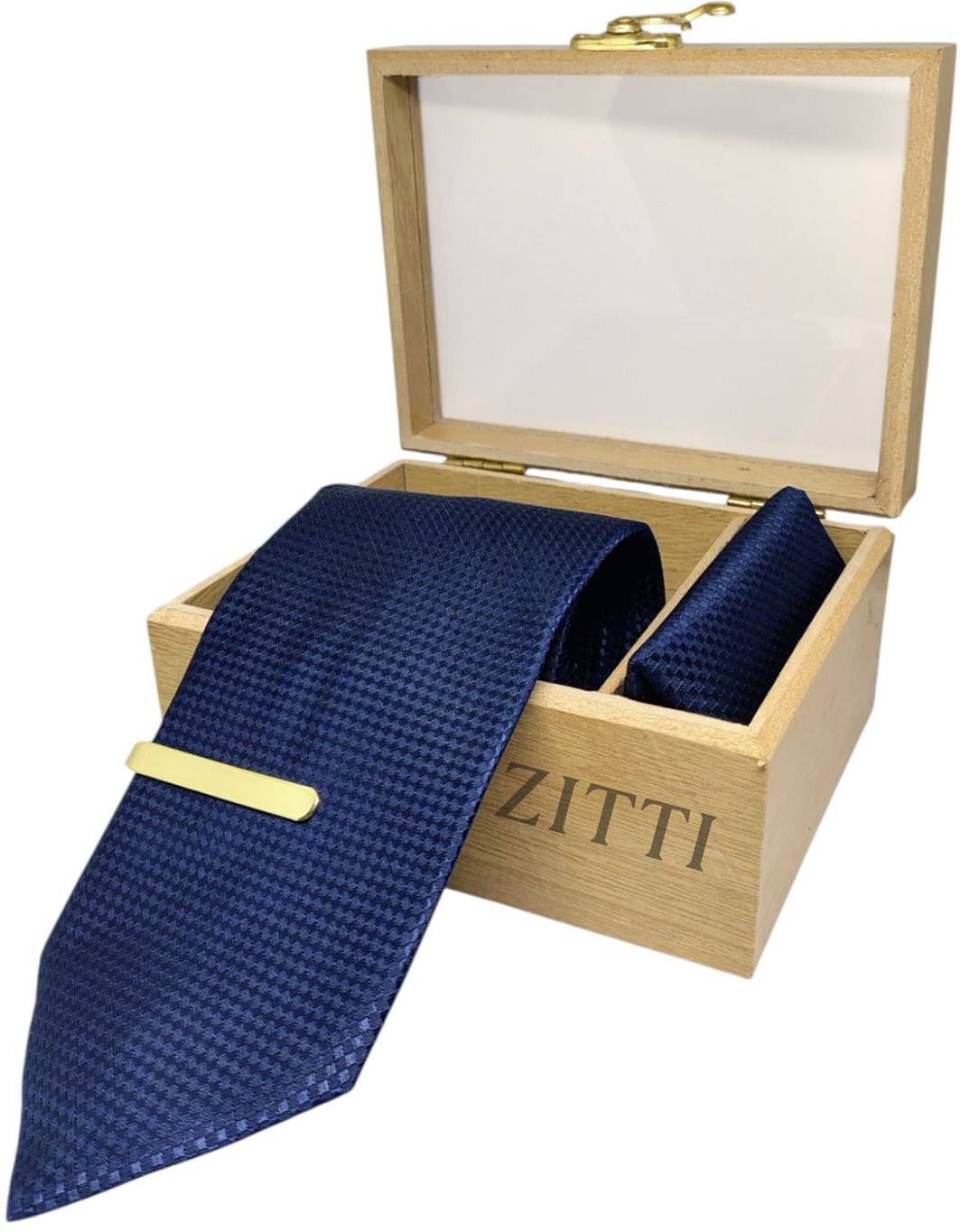 ZITTI Blue Abstract Silk Combo     			ZITTI Blue Abstract Silk Combo