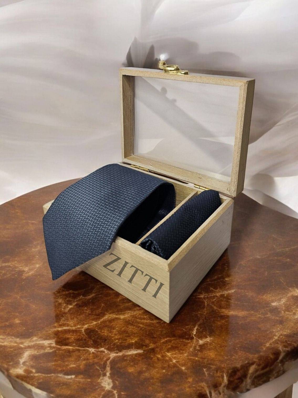    			ZITTI Gray Abstract Silk Combo