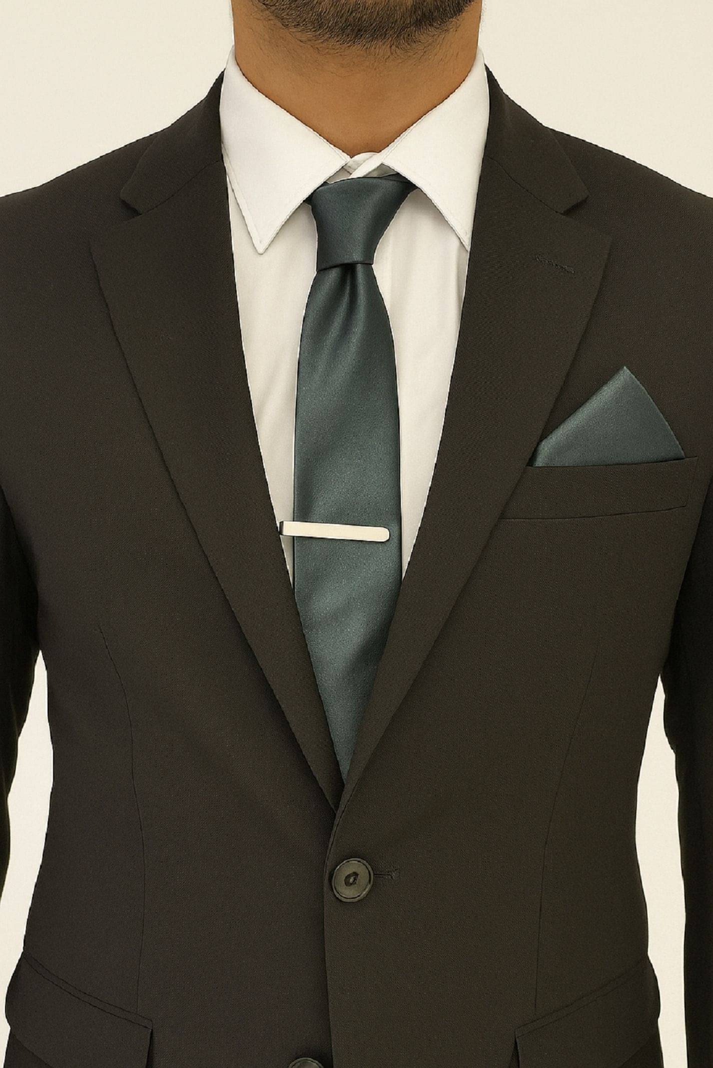 ZITTI Gray Plain Silk Combo ZITTI Gray Plain Silk Combo