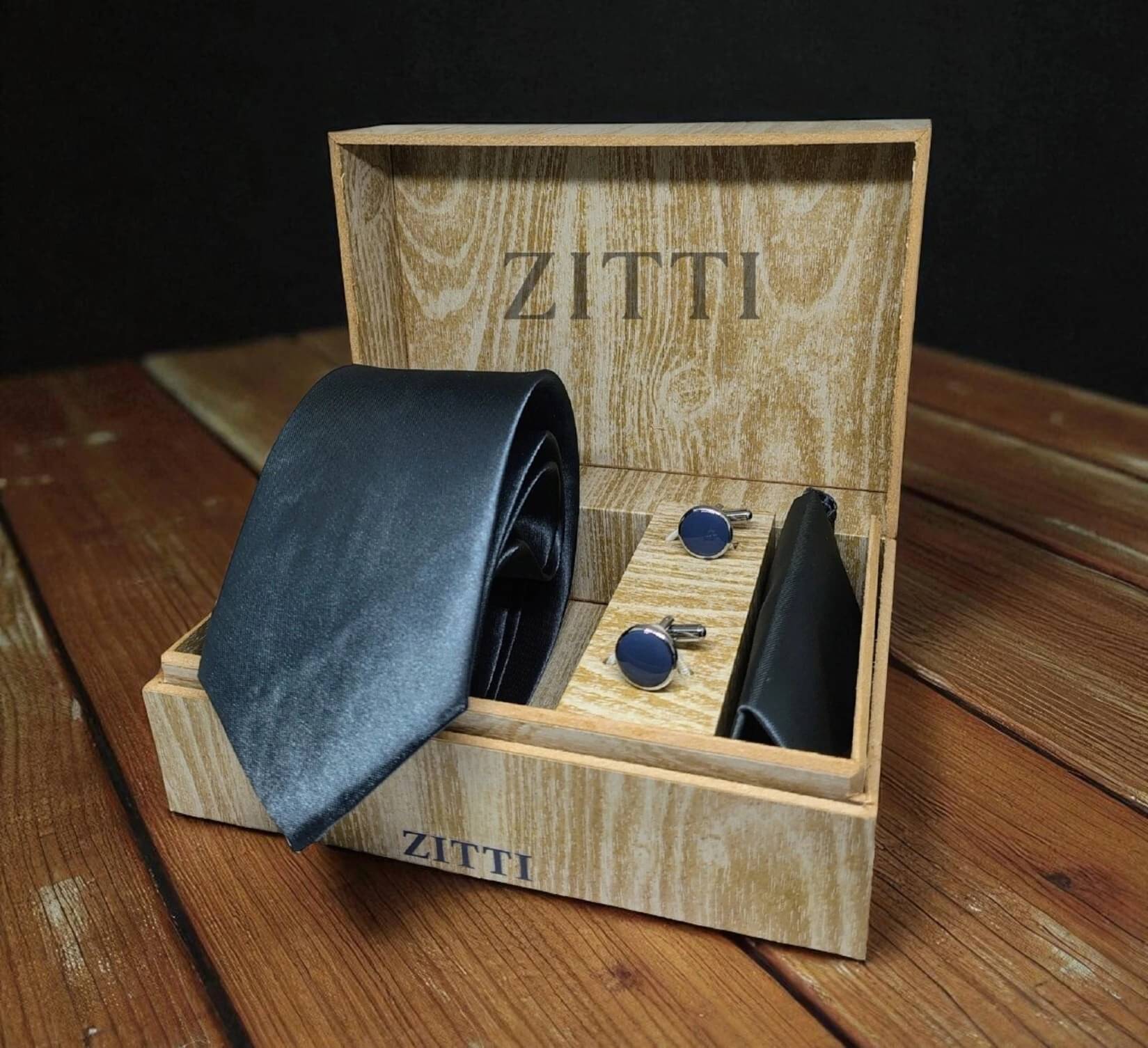     			ZITTI Gray Plain Silk Combo
