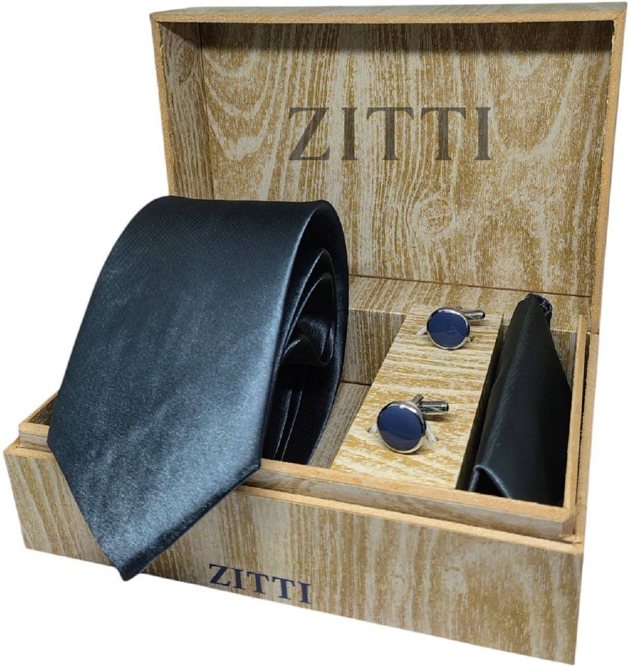     			ZITTI Gray Plain Silk Combo