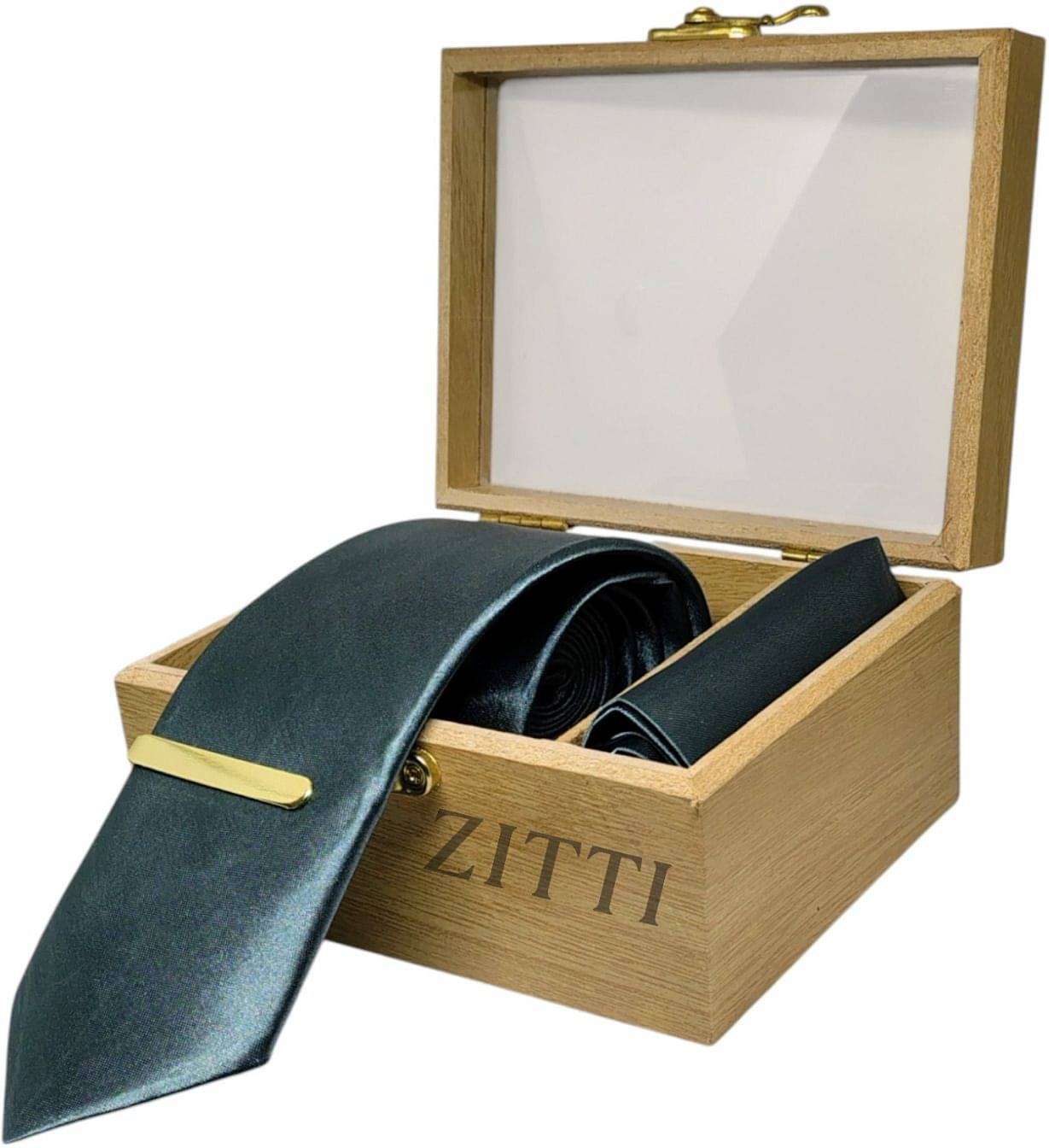     			ZITTI Green Plain Silk Combo
