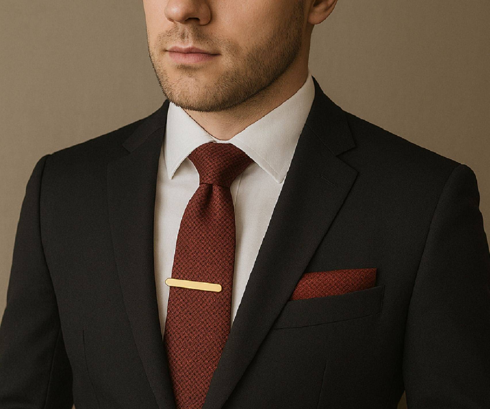     			ZITTI Maroon Abstract Silk Combo