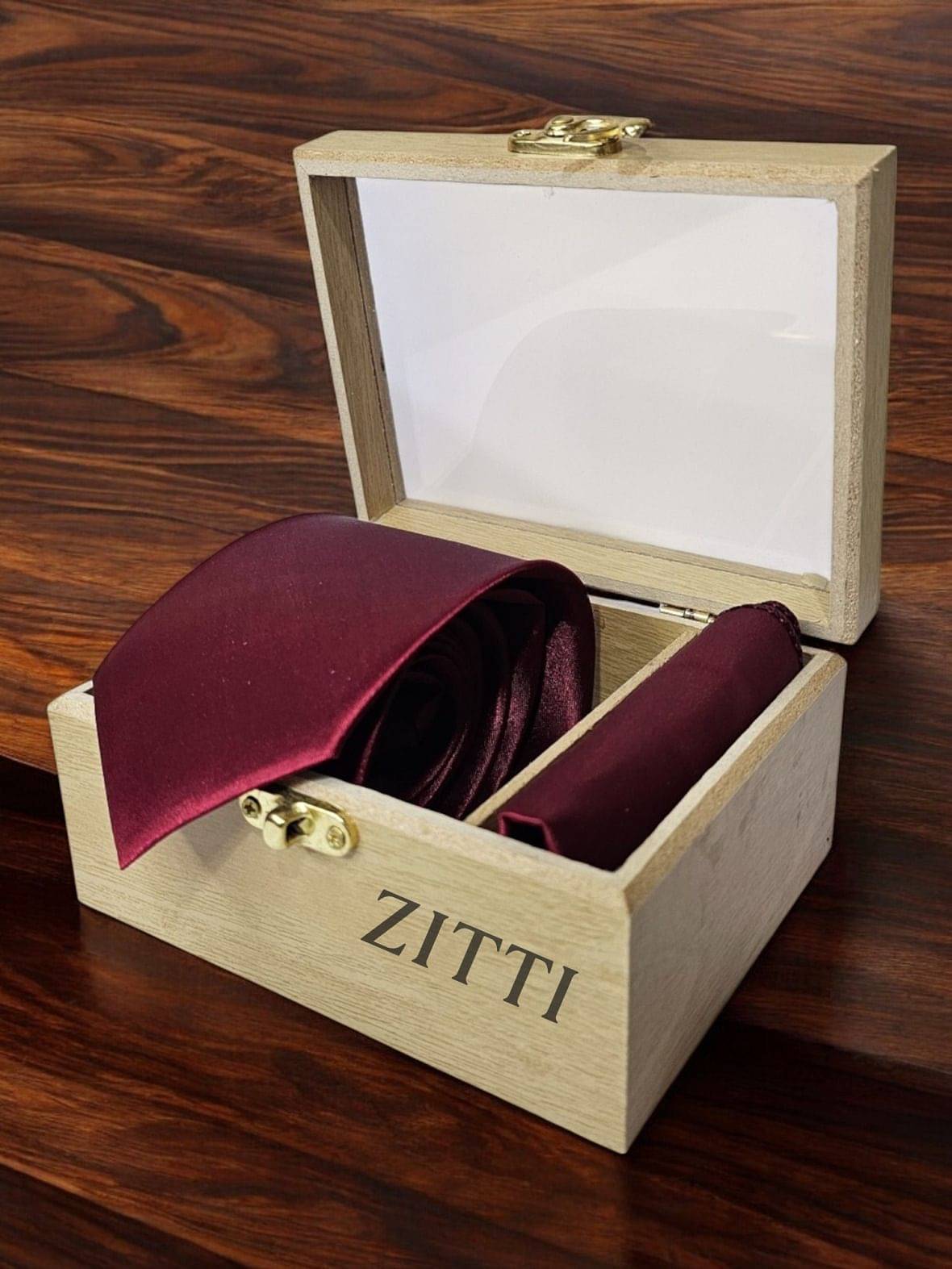     			ZITTI Maroon Plain Silk Combo