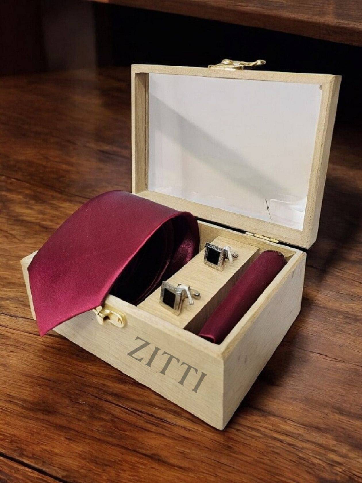     			ZITTI Maroon Plain Silk Combo