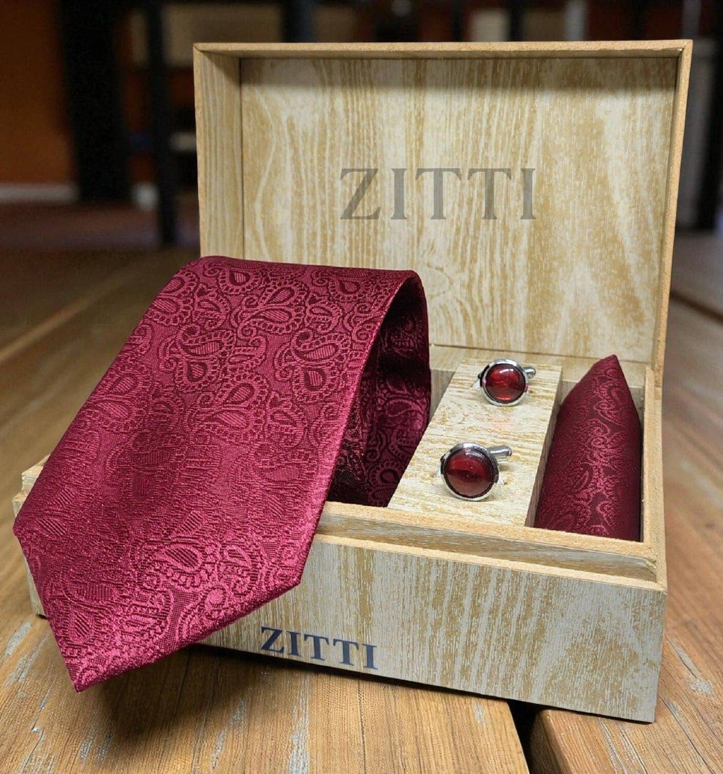     			ZITTI Maroon Polka Dots Silk Combo