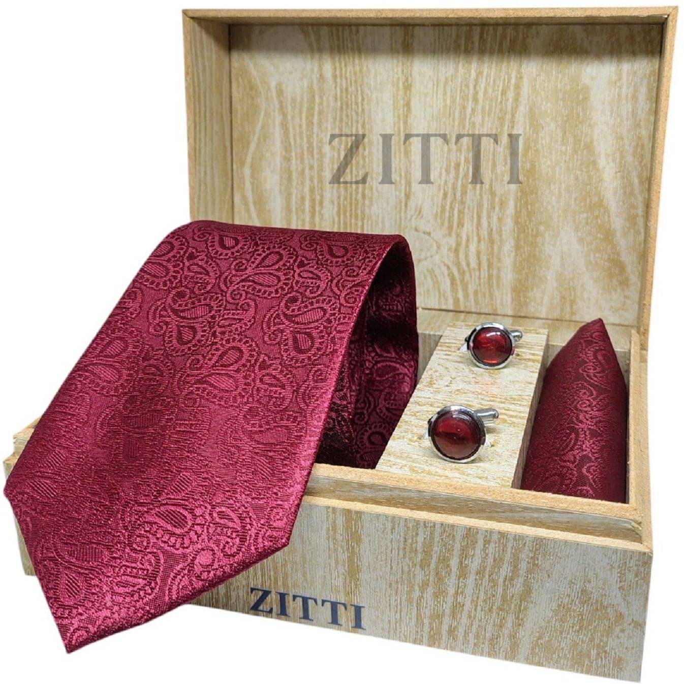 ZITTI Maroon Printed Silk Combo ZITTI Maroon Printed Silk Combo