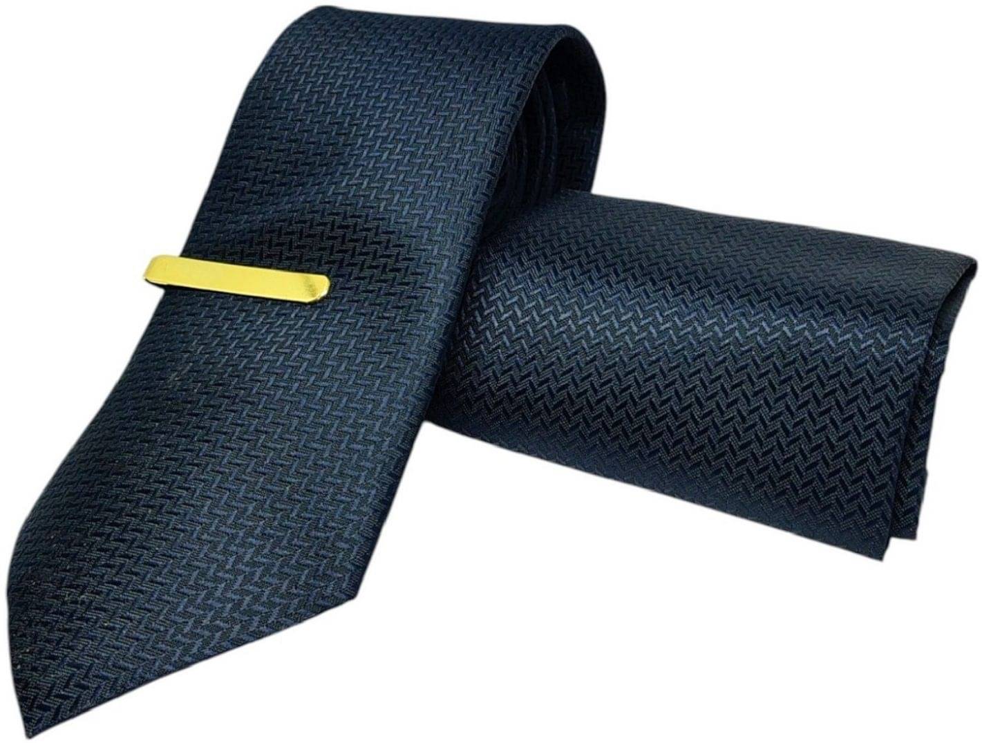     			ZITTI Navy Abstract Silk Combo