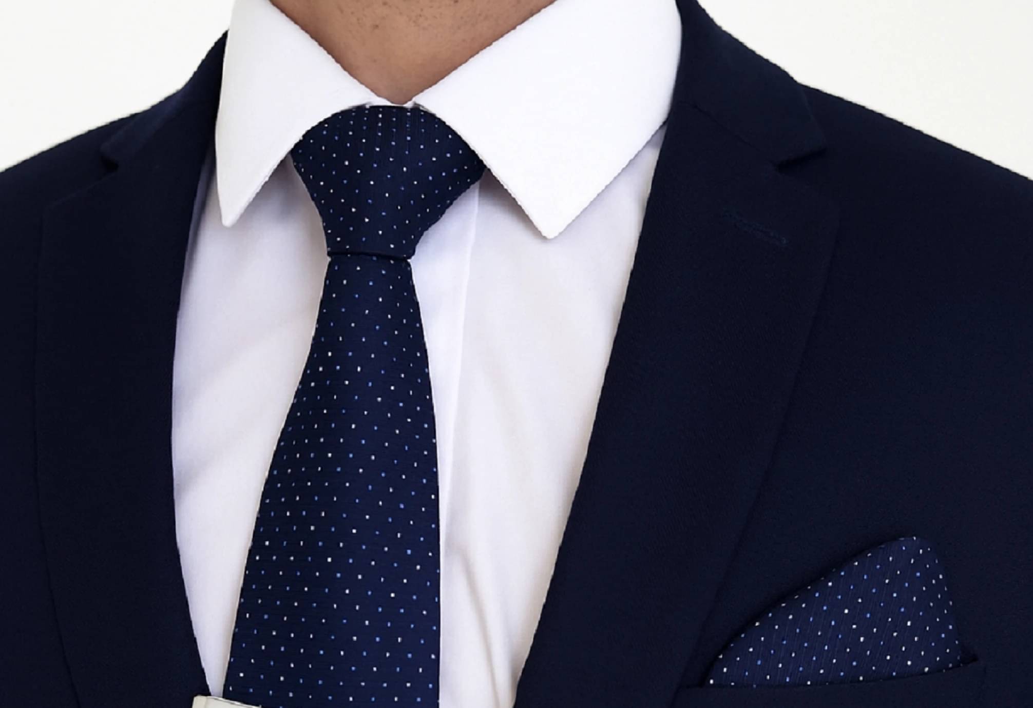 ZITTI Navy Polka Dots Silk Combo ZITTI Navy Polka Dots Silk Combo