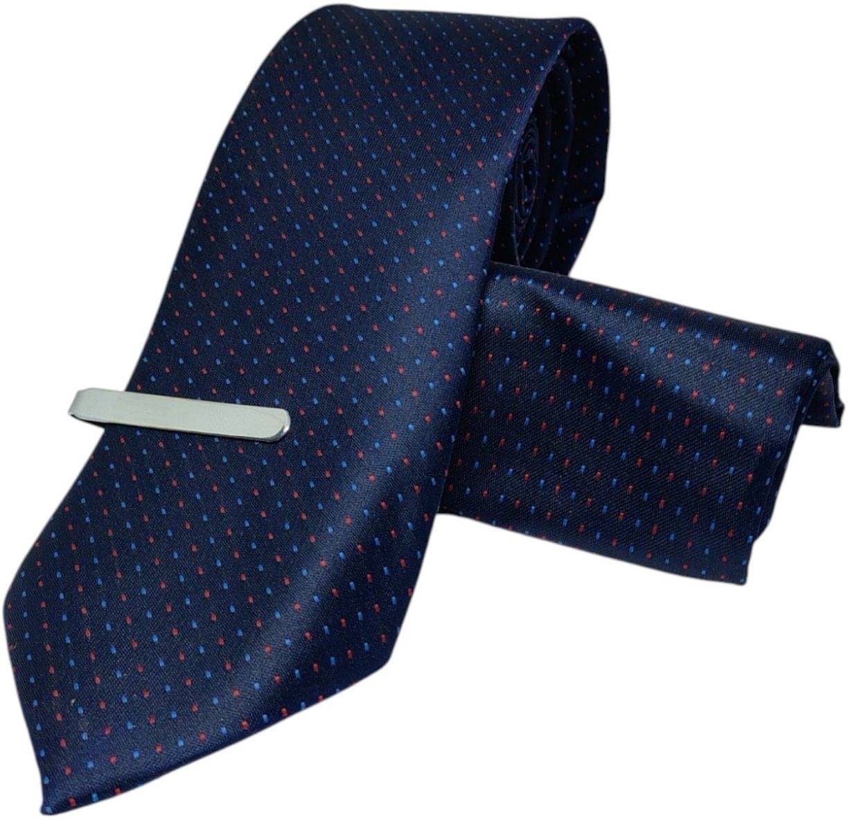 ZITTI Navy Polka Dots Silk Combo ZITTI Navy Polka Dots Silk Combo