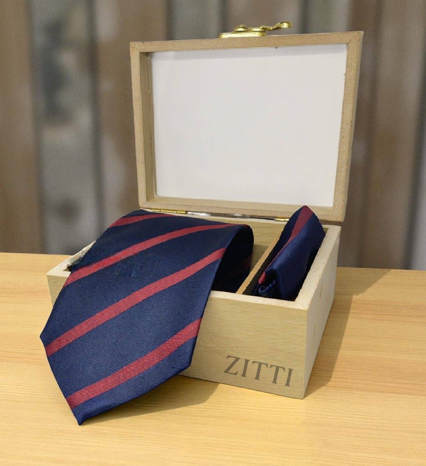 ZITTI Navy Stripes Silk Combo ZITTI Navy Stripes Silk Combo